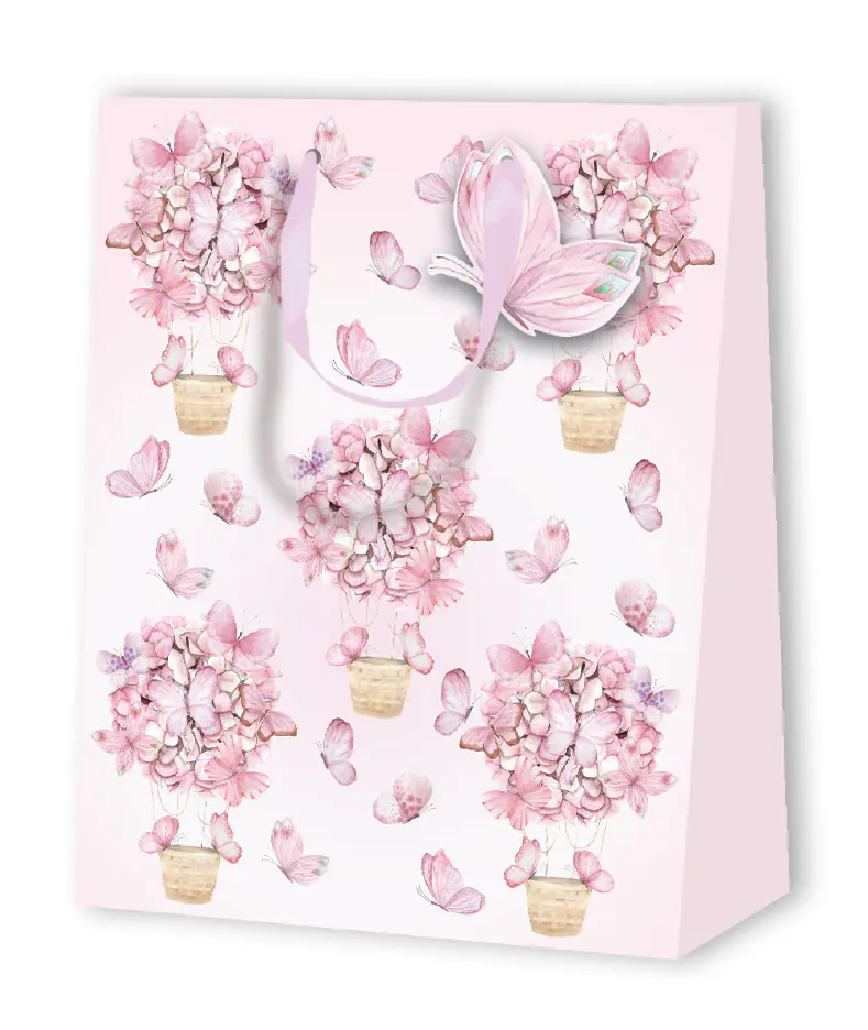 Duni Geschenktüte Dotsblue 23 cm 