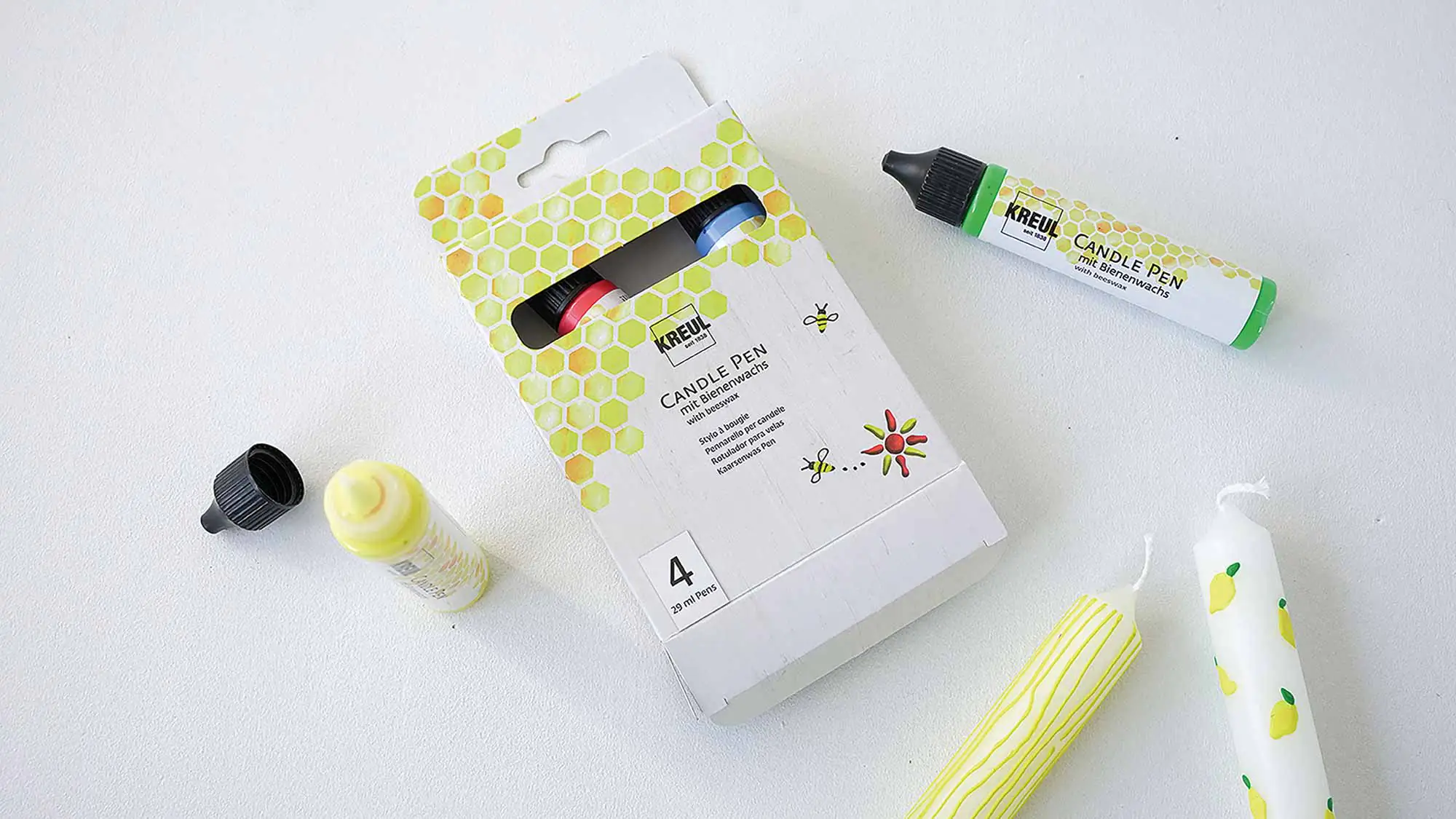 Kreul Kerzenstift farbsortiert 4er Set