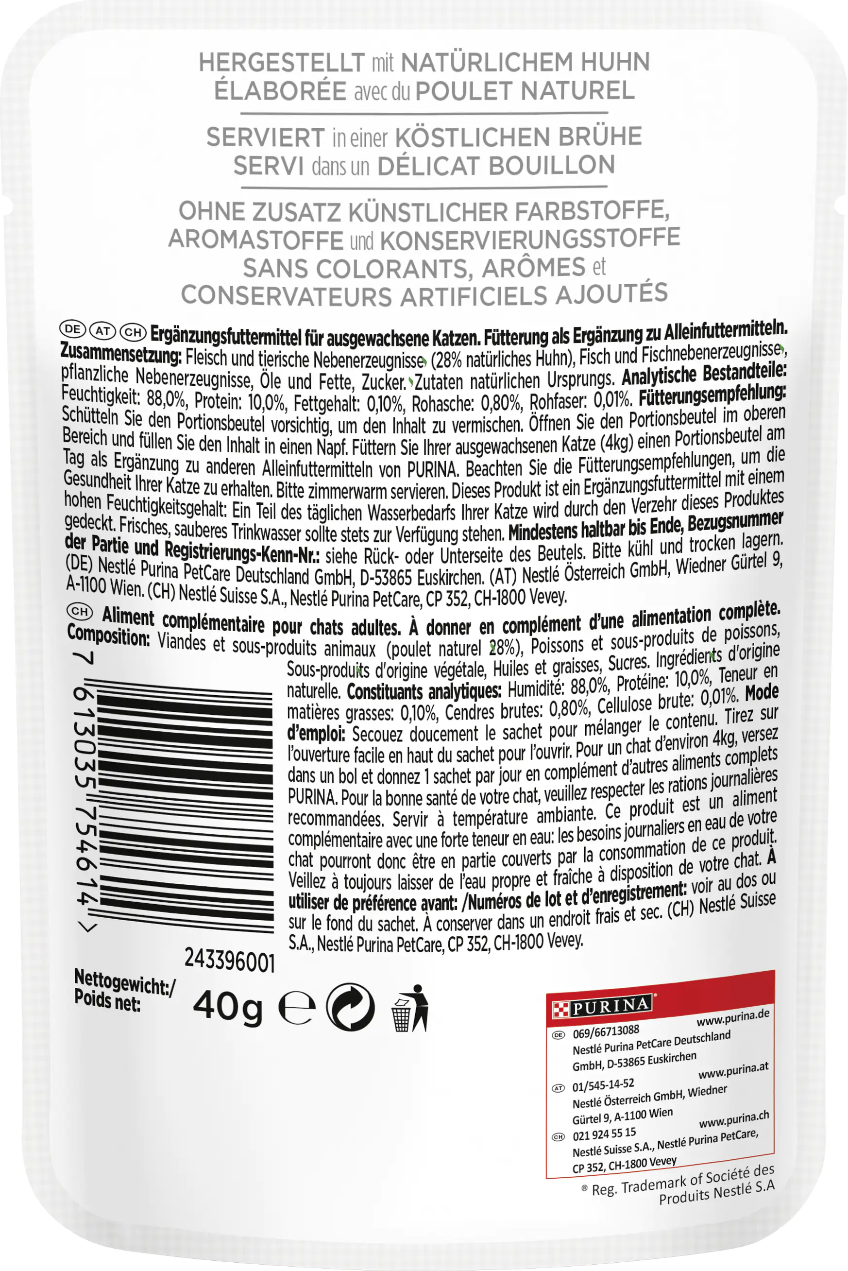 Gourmet Natures Creations Soup Köstl Brühe mit natürlichem Huhn 40 g