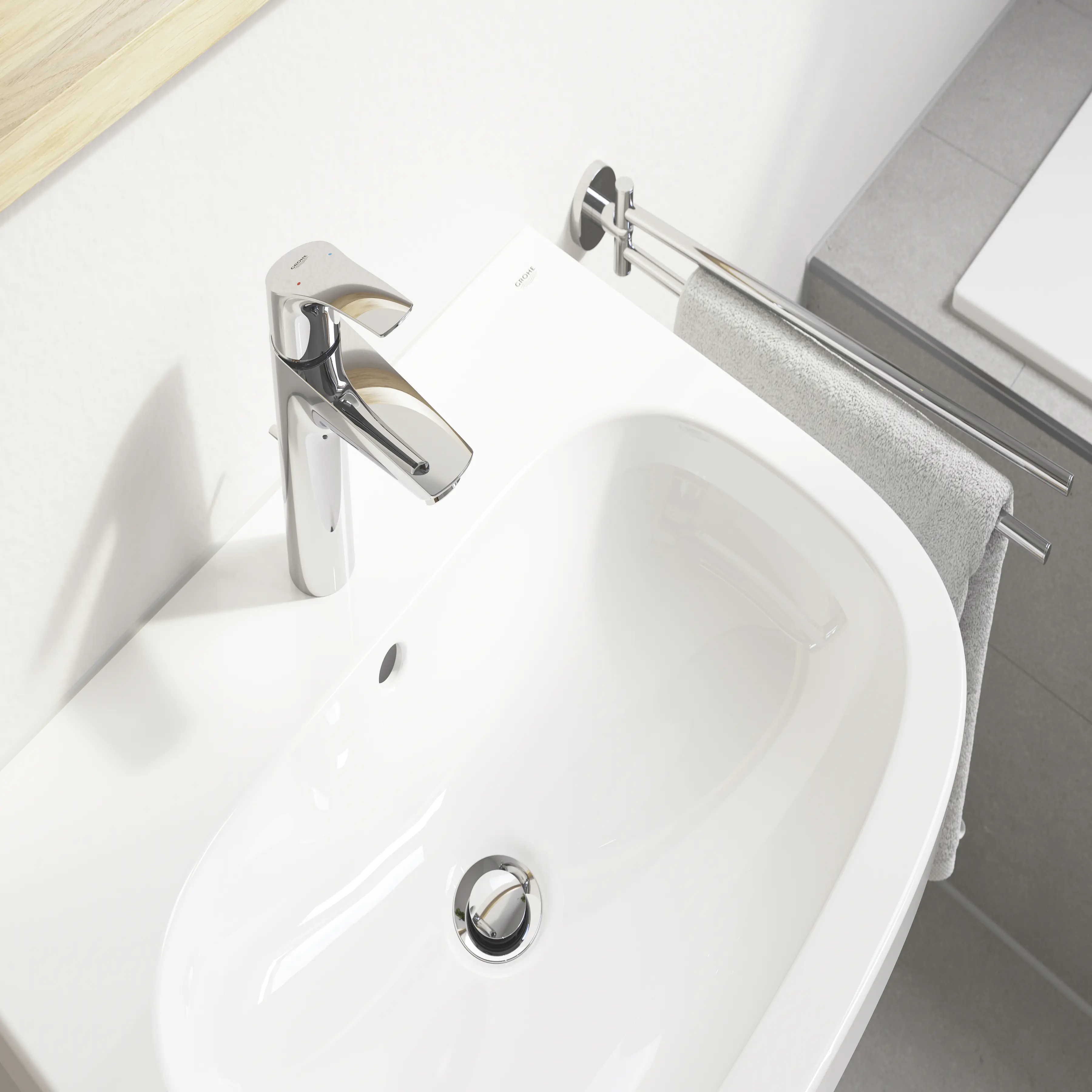 Grohe Start Handtuchhalter chrom schwenkbar Grohe Start Handtuchhalter chrom schwenkbar