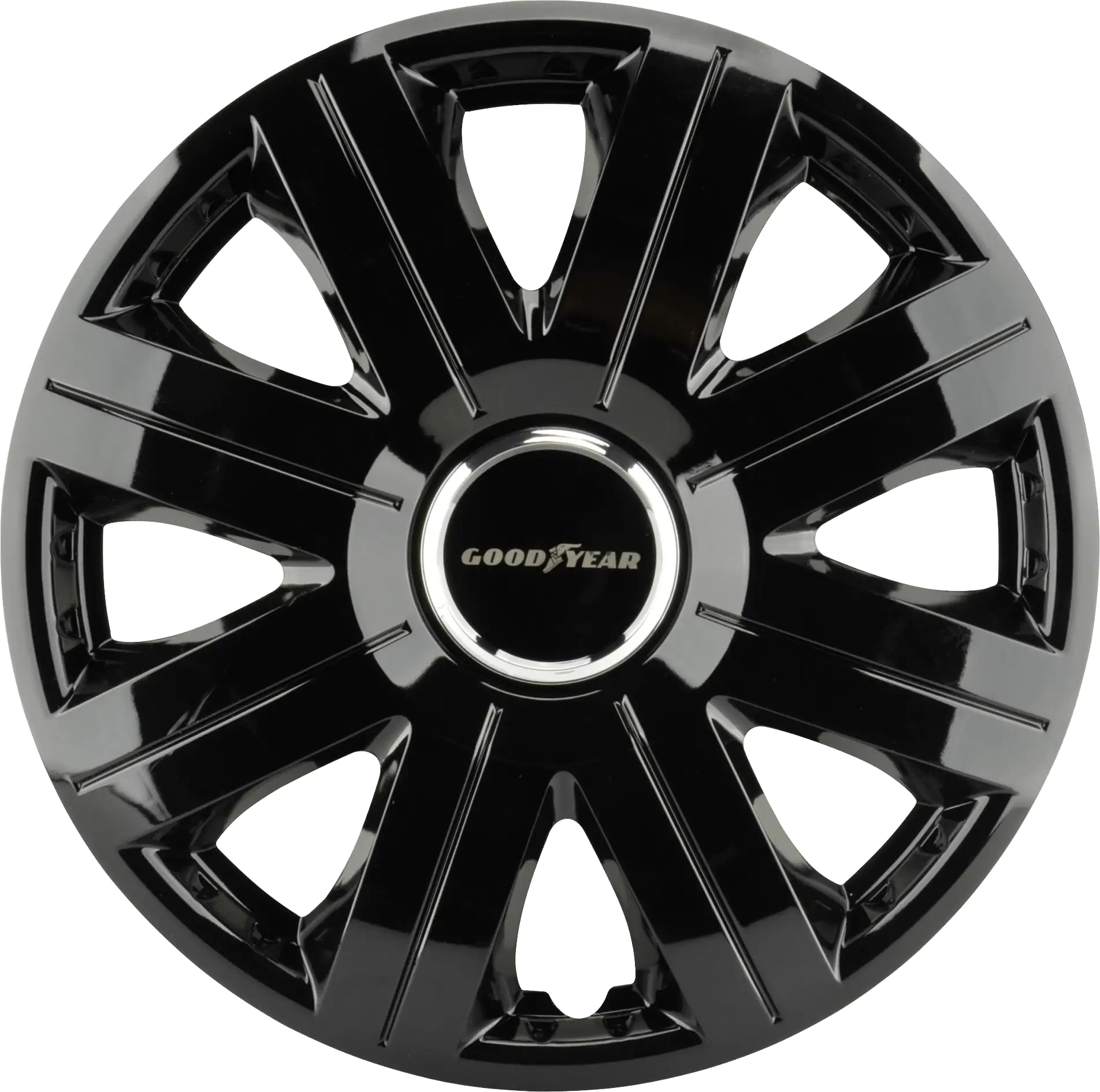 Goodyear Radzierblende Flexo 35 cm (14 Zoll) schwarz Chromring 4 Stück