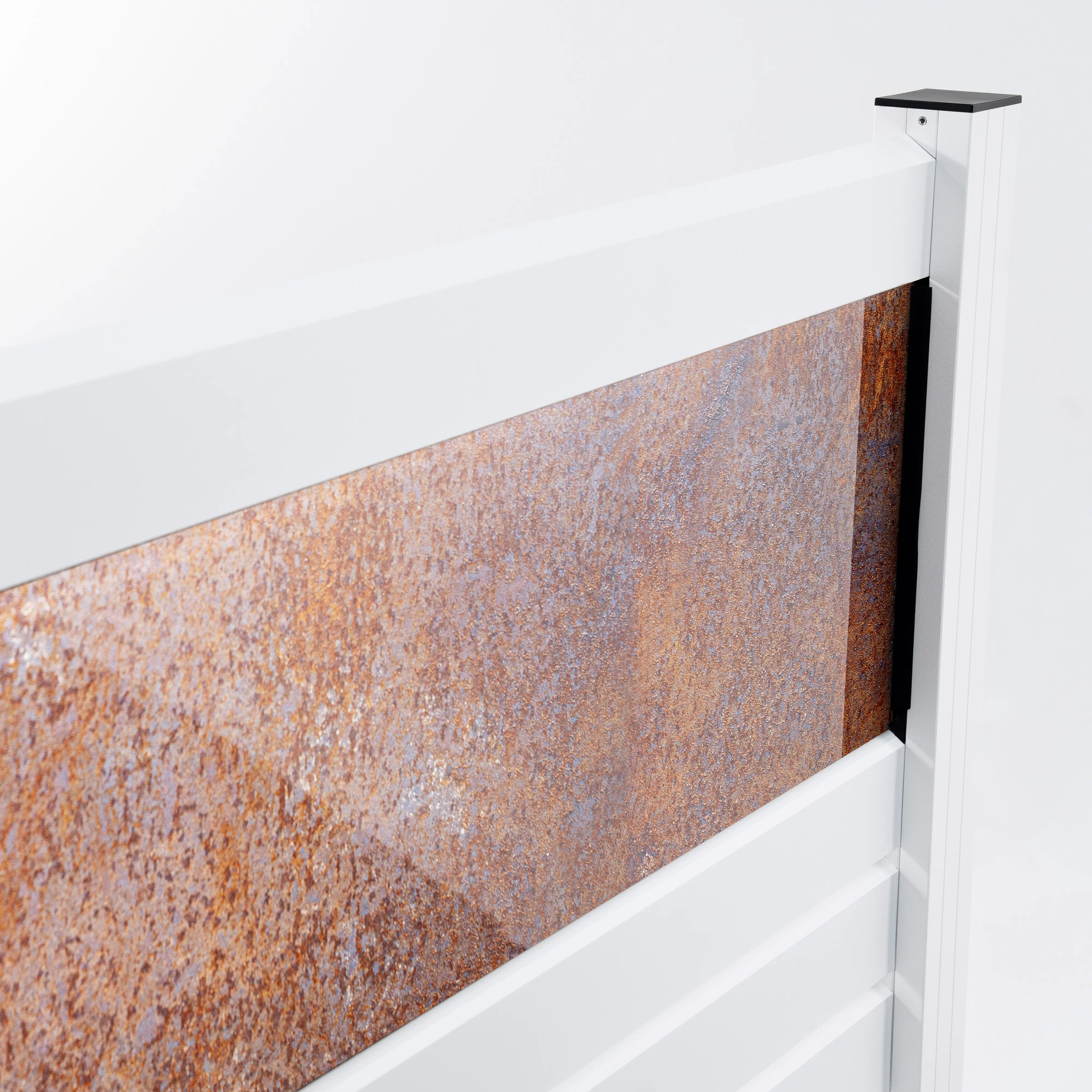 Ambiente Alu-Zaun Erweiterungsset Rhombus MINI 187 x 184,2 cm weiß 