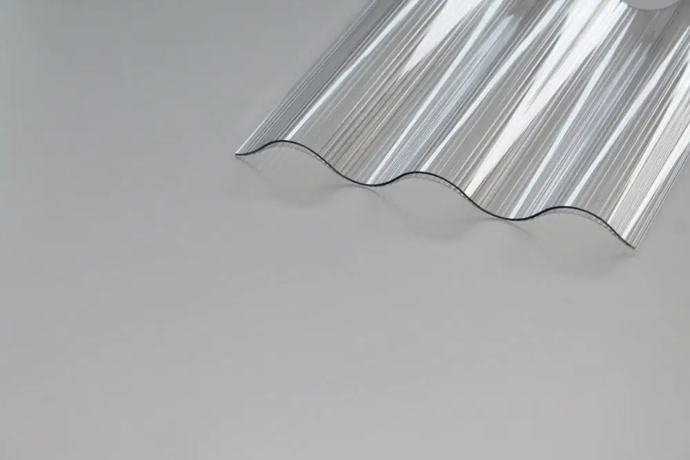 Gutta Polycarbonat-Wellplatte Sinus 76/18 250 x 90 cm 1,4 mm klar Gutta Polycarbonat-Wellplatte Sinus 76/18 250 x 90 cm 1,4 mm klar