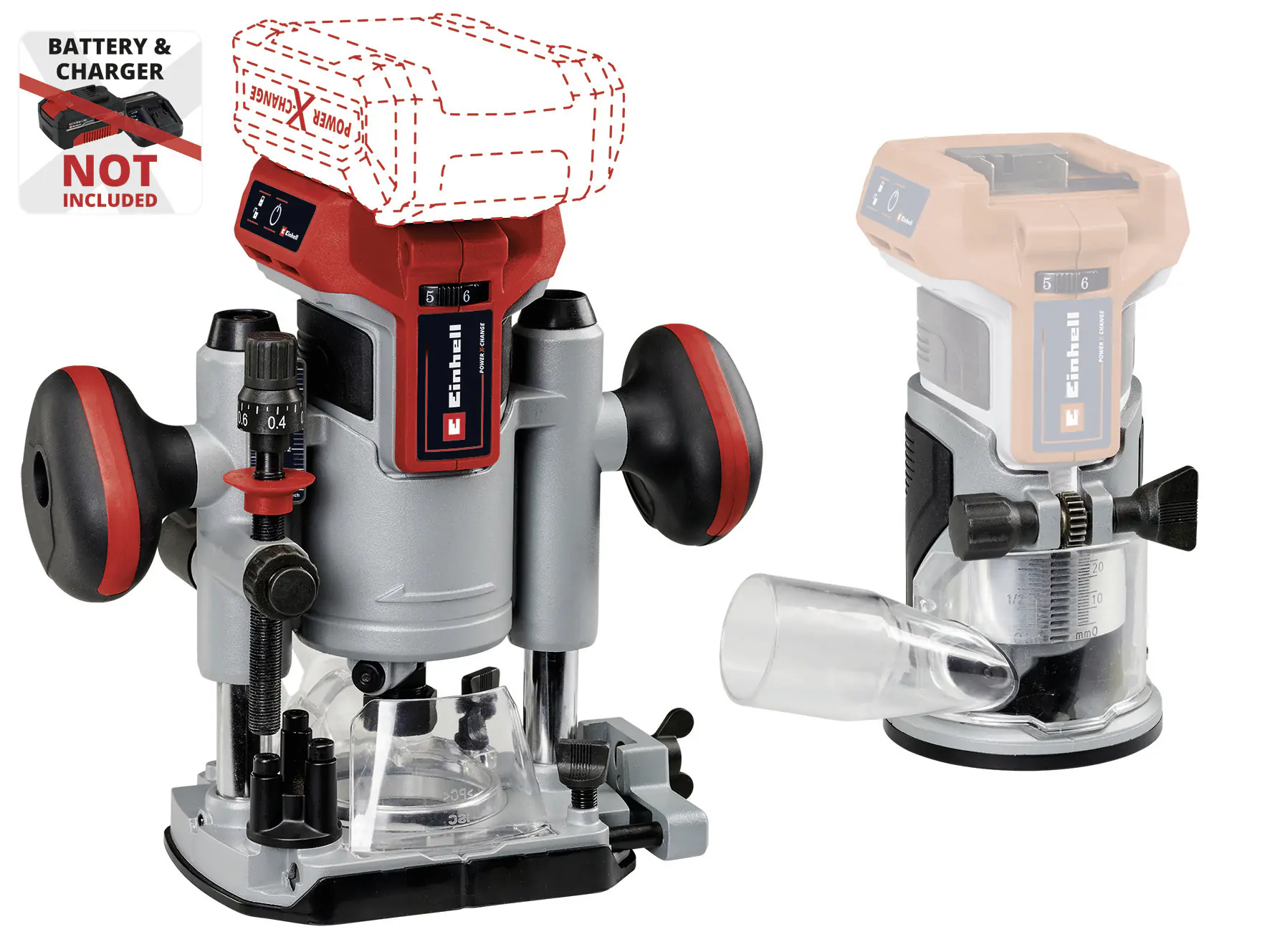 Einhell Professional Akku-Ober-/Kantenfräse TP-RO 18 Set Li BL Solo 18 V