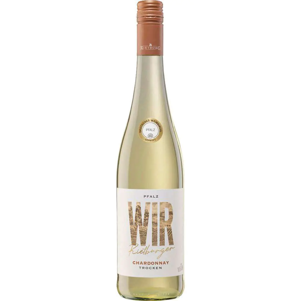Wir Rietburger Weißwein Pfalz Chardonnay QbA trocken 0,75 l