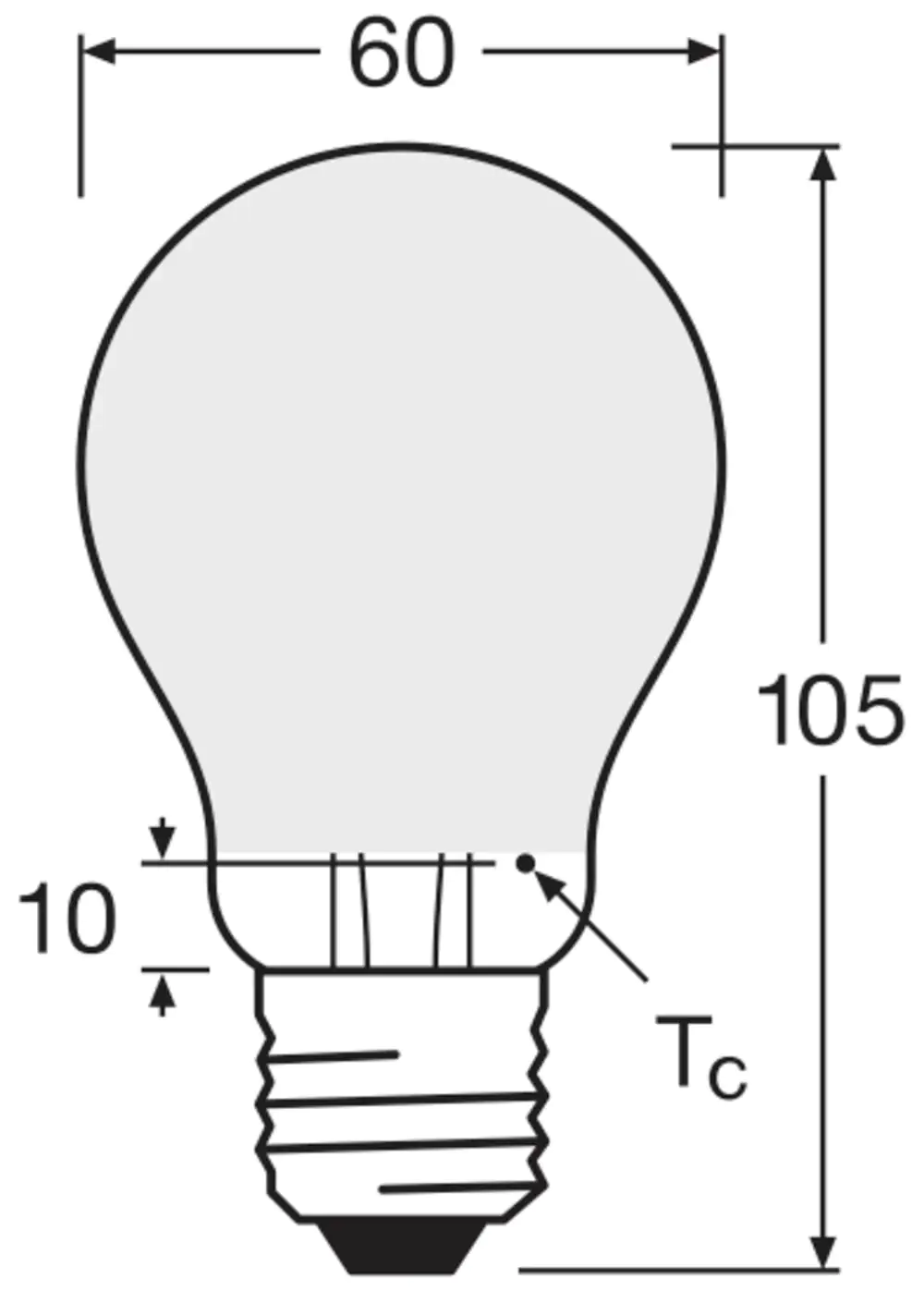 Osram LED Leuchtmittel Cla A60 E27 7W warmweiß, weiß matt Osram LED Leuchtmittel Cla A60 E27 7W warmweiß, weiß matt