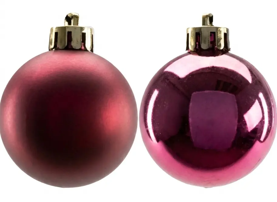 TrendLine Weihnachtskugeln bruchfest, langlebig Ø 4 cm magnolienrosa 16 Stück