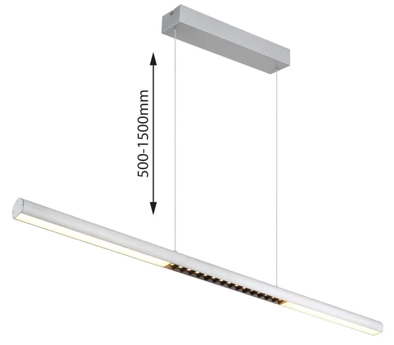 Globo Hängeleuchte Cody 120 x 150 cm gebürstet