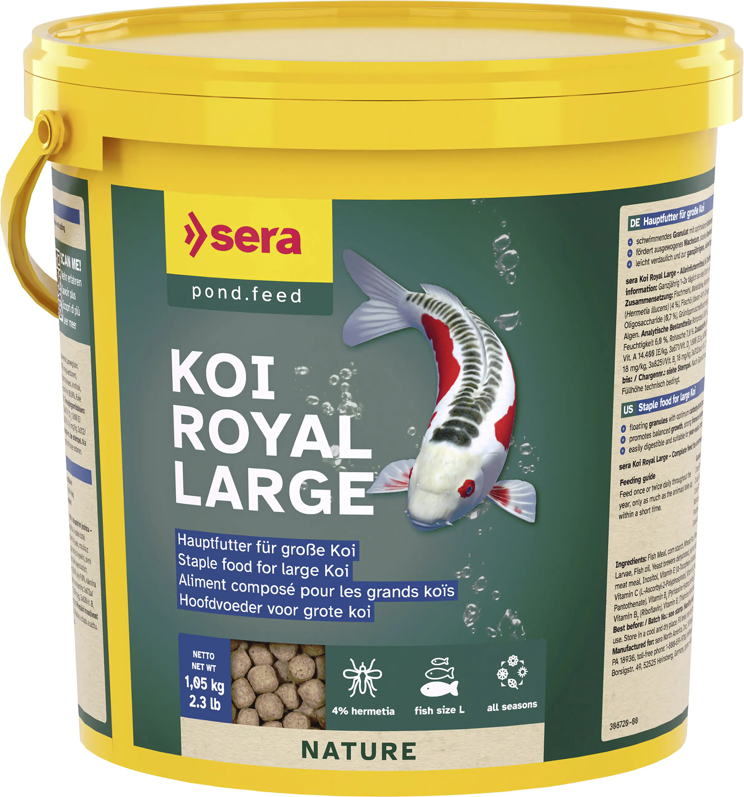 Sera Koifutter Royal Large für größere Koi 3,8 L