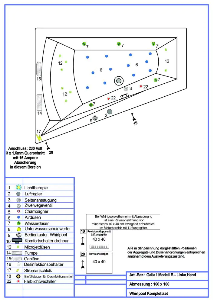 Ottofond Whirlpool-Komplettset Galia I 160 cm, weiß