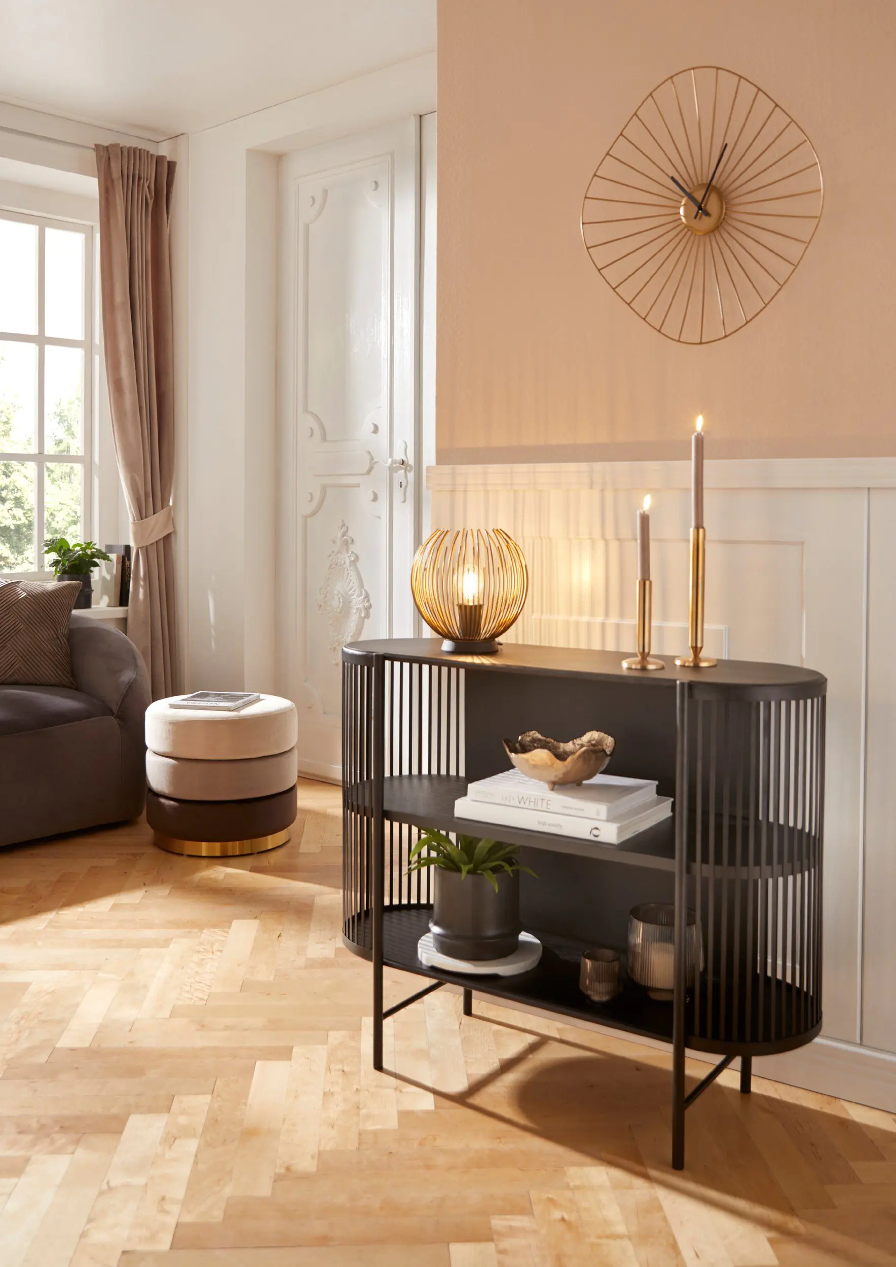 Eglo Tischleuchte Venezuela gold-schwarz Ø 22,5 cm E27, max. 40 W Eglo Tischleuchte Venezuela gold-schwarz Ø 22,5 cm E27, max. 40 W