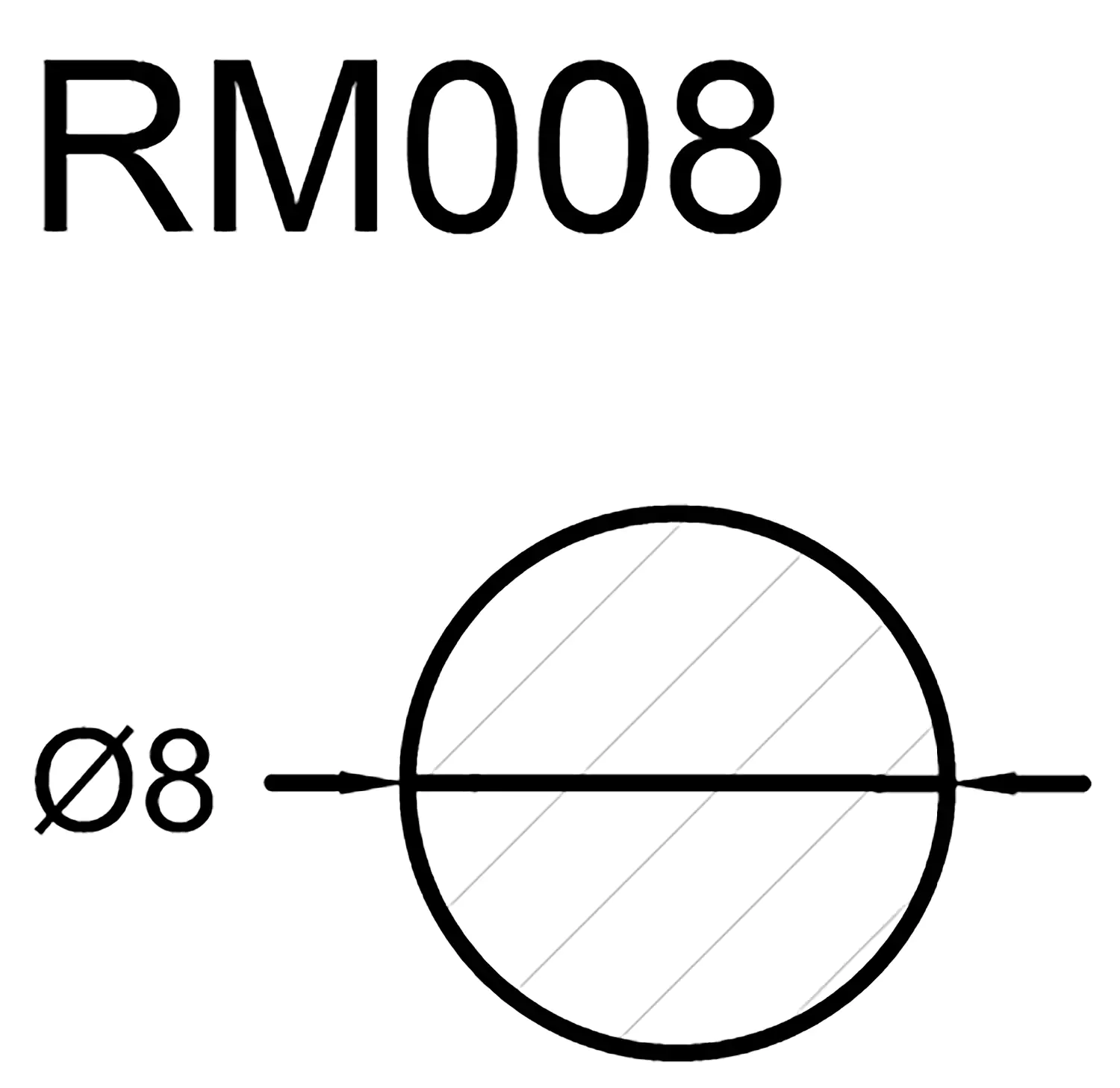 FN Neuhofer Rundstab 100 cm 8 x 8 mm