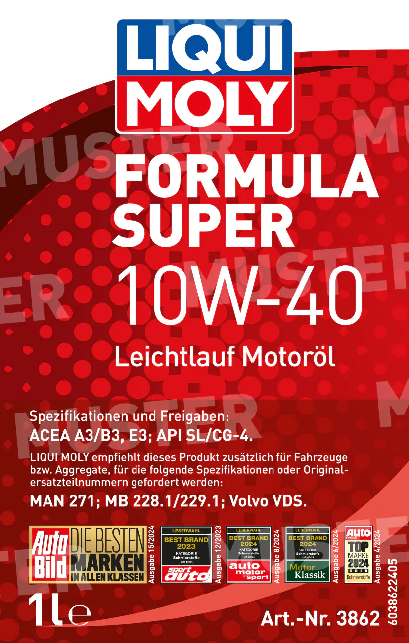 Liqui Moly Motoröl Formula Super 10W-40 1 L
