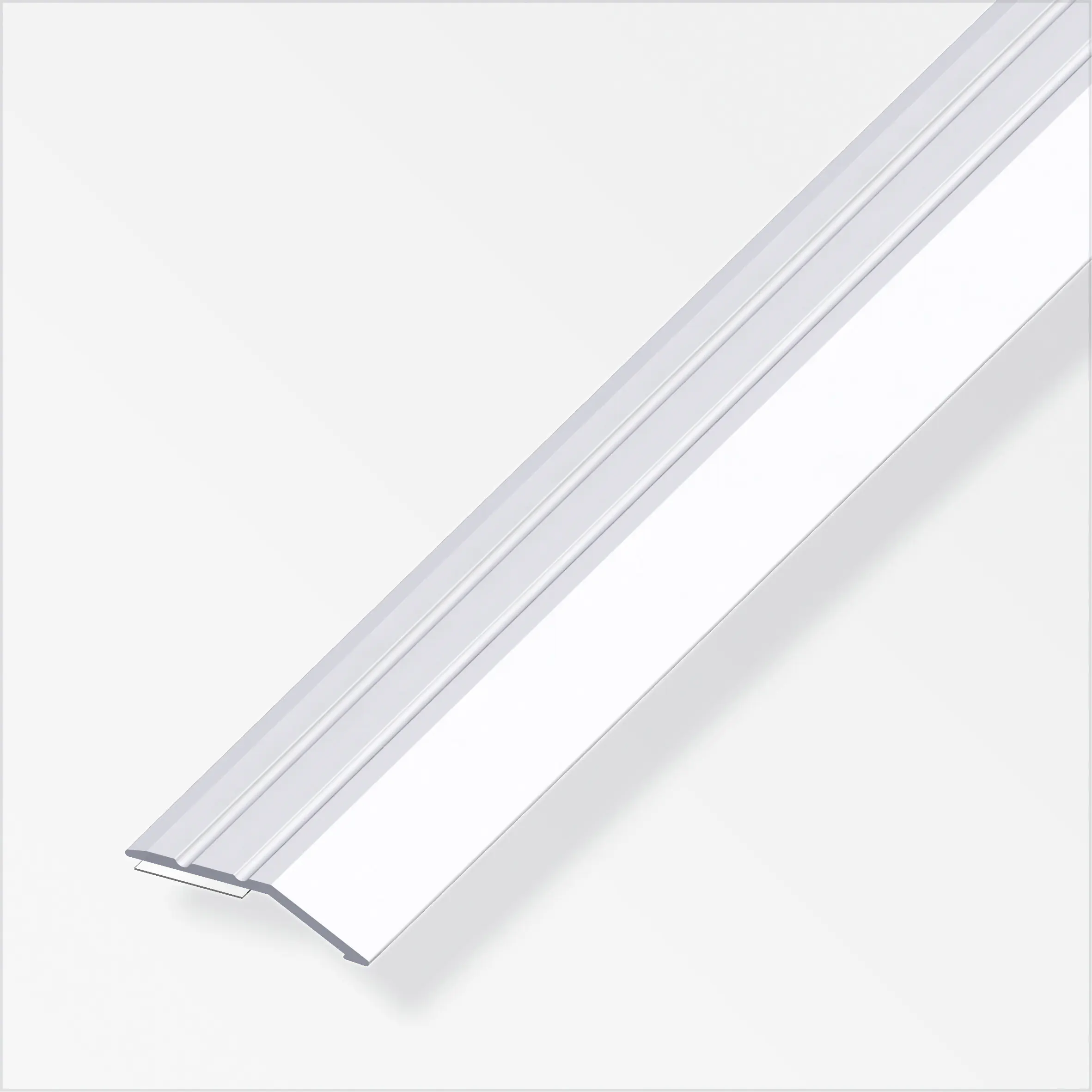 alfer Flachabschlussprofil 1 m, 30 x 5 mm Aluminium eloxiert silber