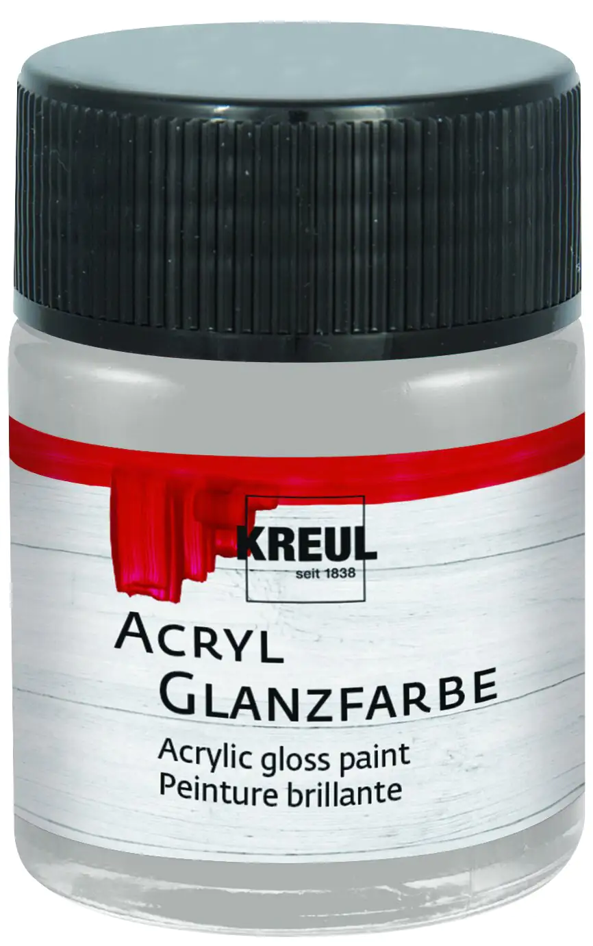 Kreul Acryl Glanzfarbe silber 50 ml