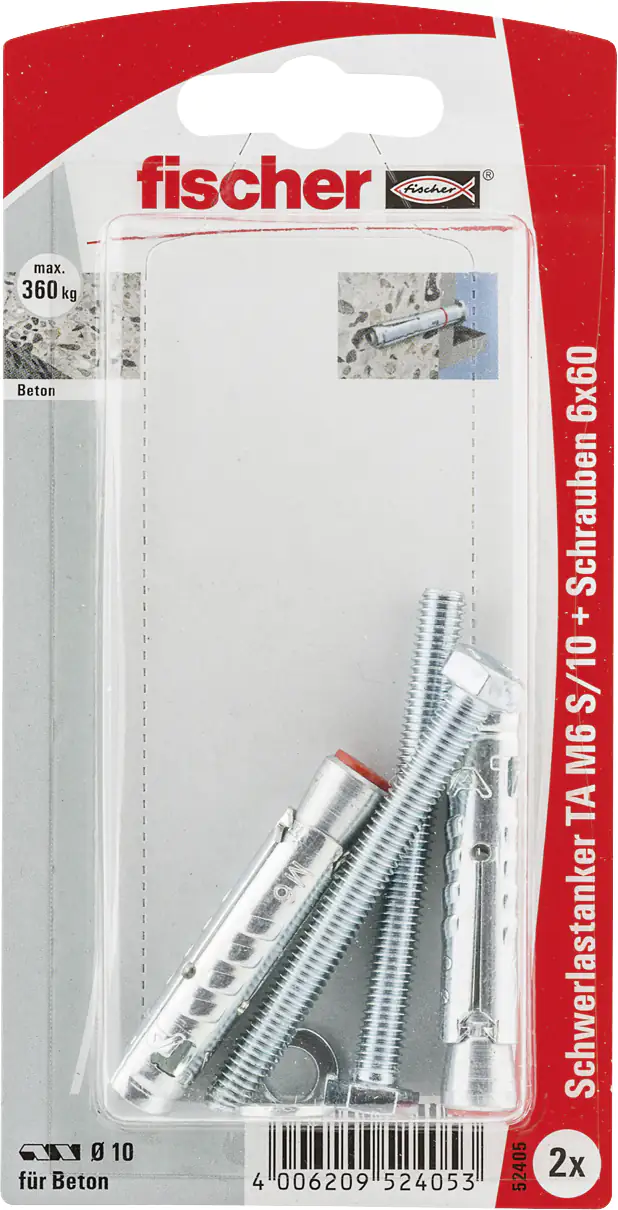 4006209524053 Fischer Schwerlastanker TA 10.0 x 49 mm - 2 Stück