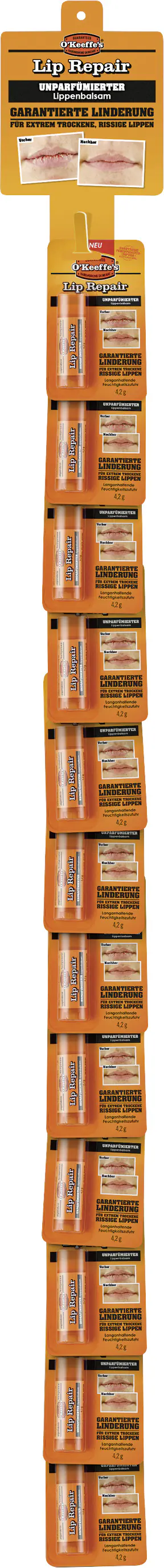 O`Keeffe`s Lip Repair Lippenpflege für extrem trockene, rissige Lippen
