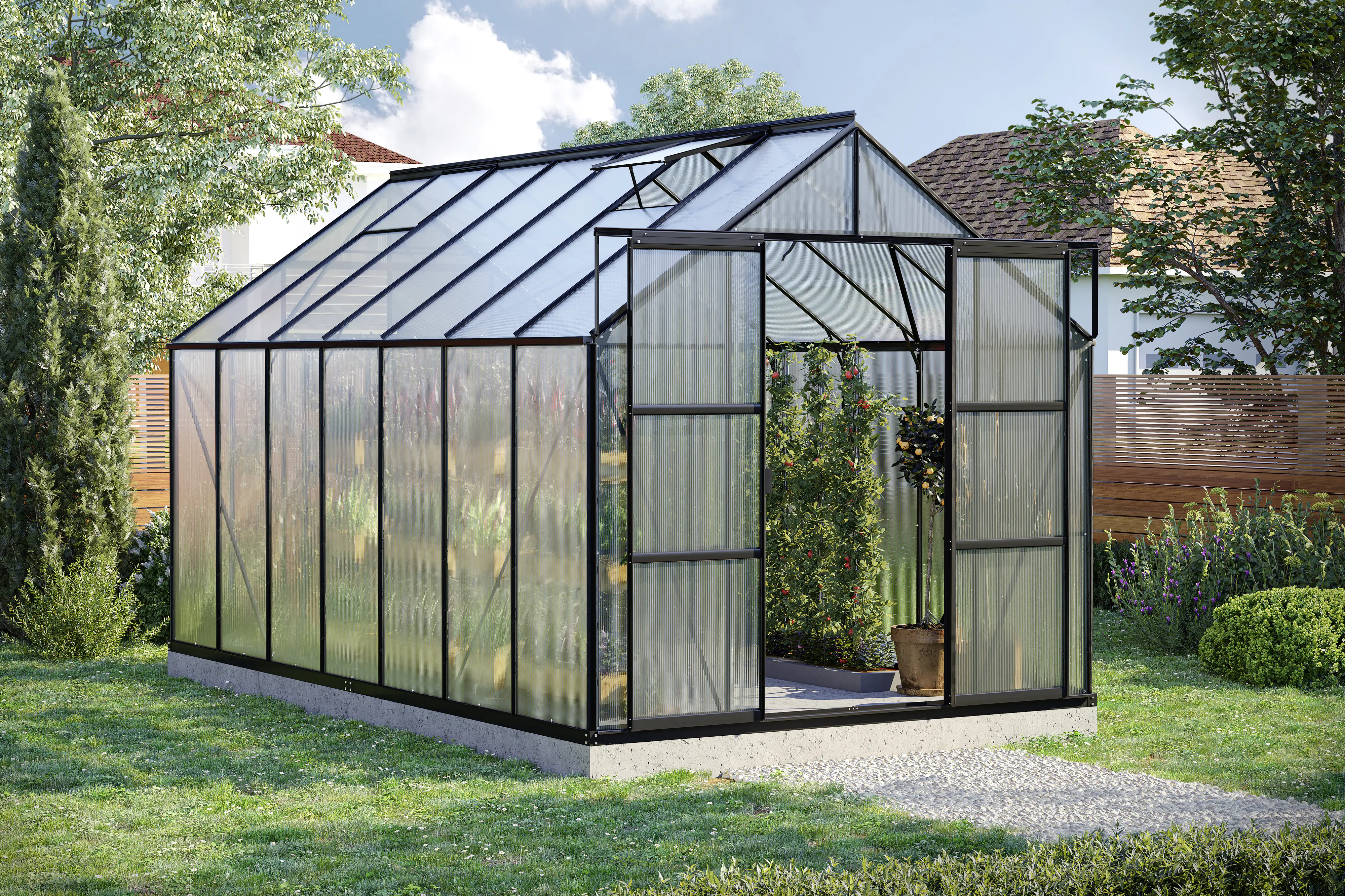 Vitavia Gewächshaus Uranus 11500 HPK 6 mm 254 x 441 cm