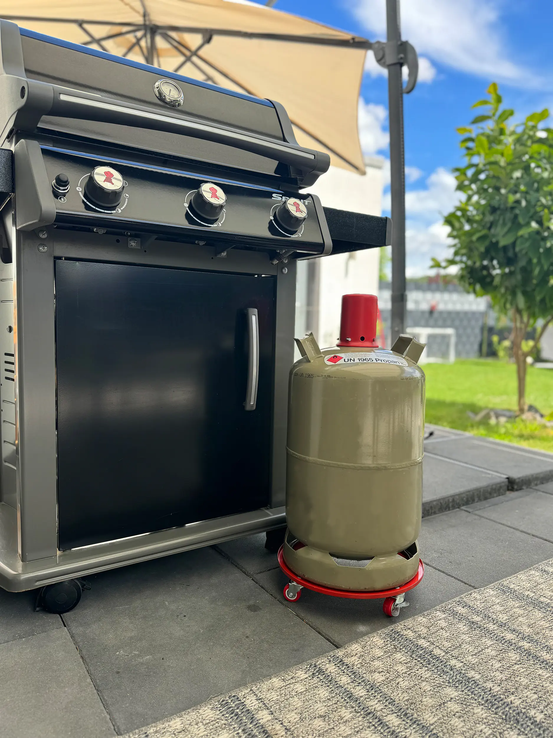 Gasflaschenroller für 11 kg Gasflaschen