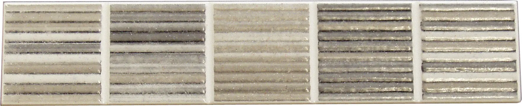 Fliesenbordüre Malaysia 5 x 25 cm grau