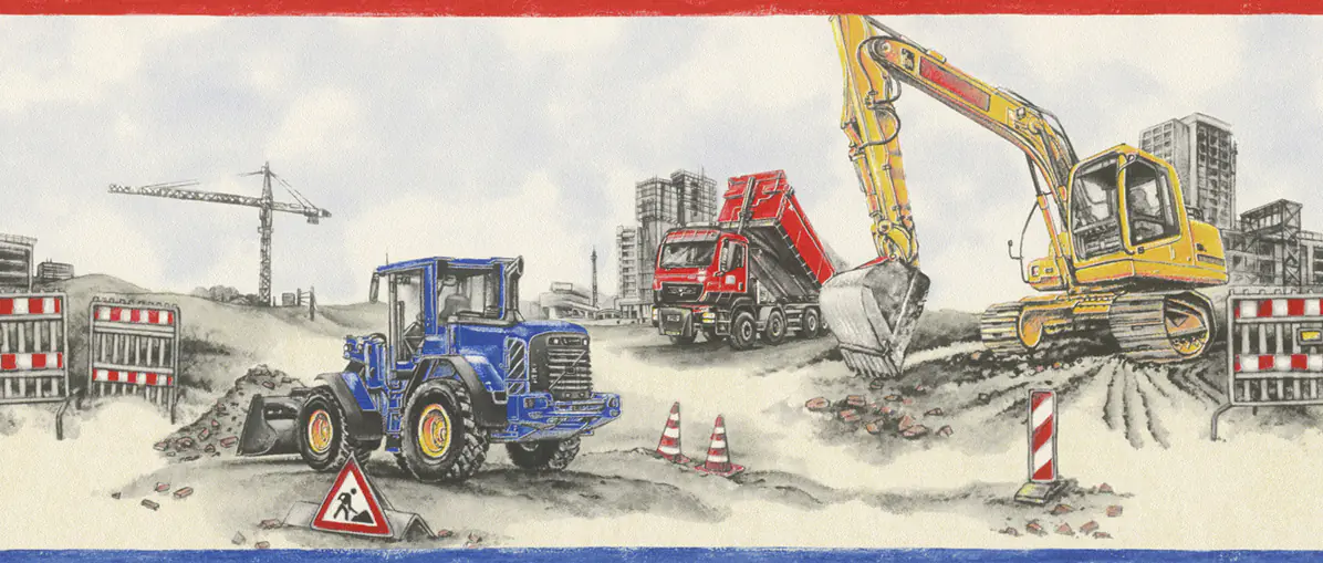Rasch Papierborte 293609 Kids & Teens II baustelle 5 x 0,255 m Rasch Papierborte 293609 Kids & Teens II baustelle 5 x 0,255 m