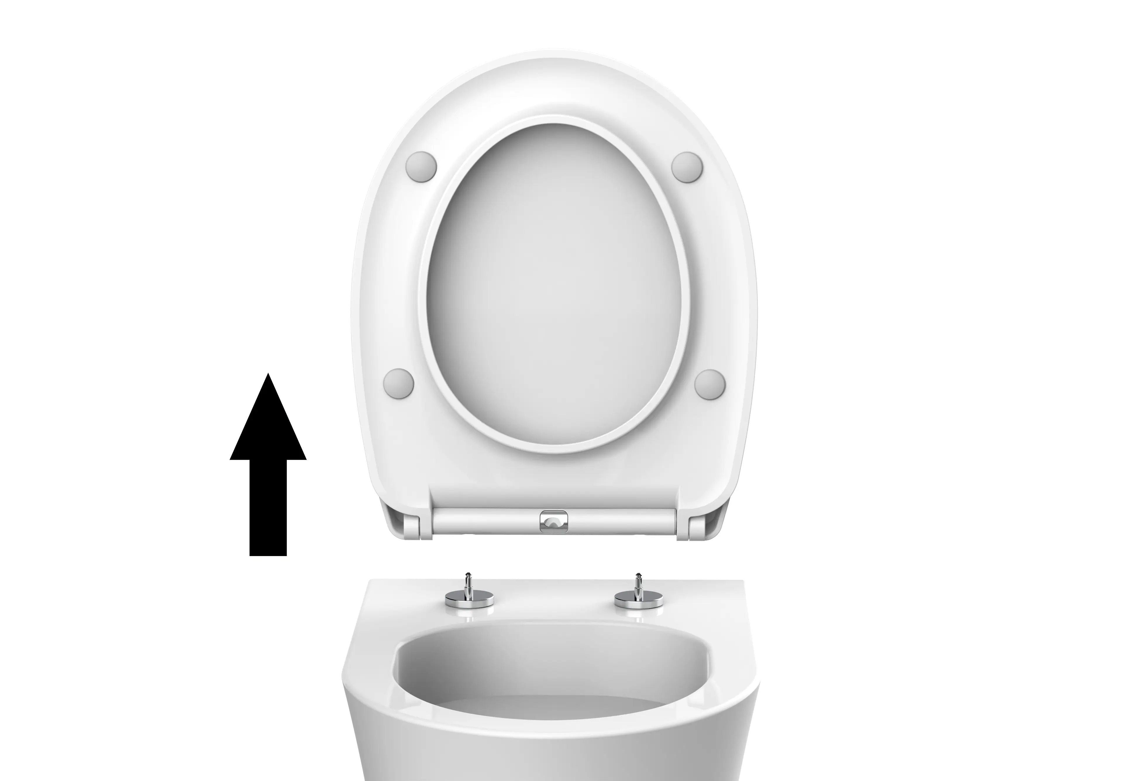 Primaster WC-Sitz mit Absenkautomatik Ontario weiß