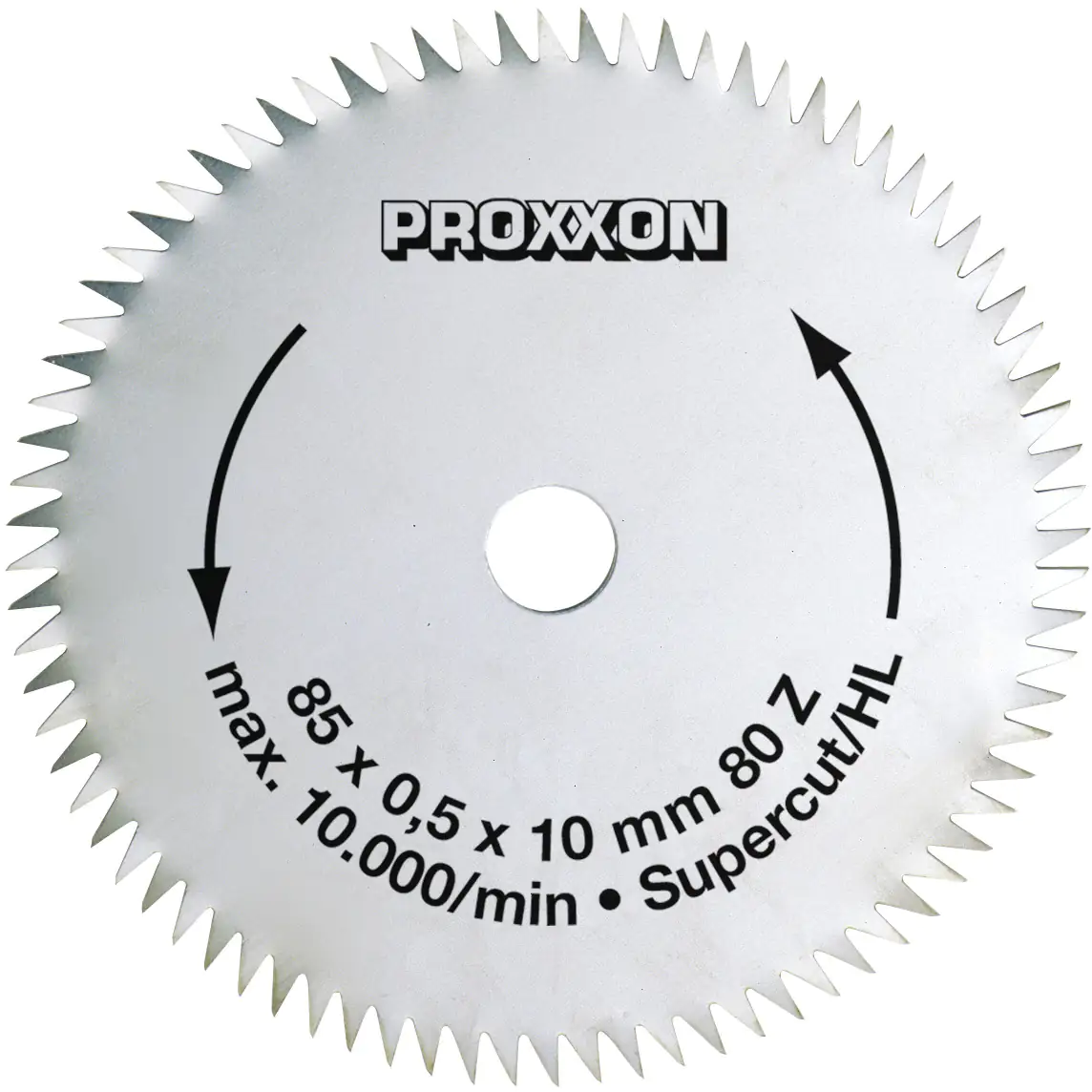 Proxxon Micromot Kreissägeblatt Super-Cut Ø 85 mm Bohrung Ø 10 mm