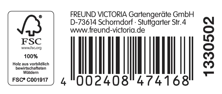 Freund Victoria Standard Frankfurter Schaufel rot lackiert