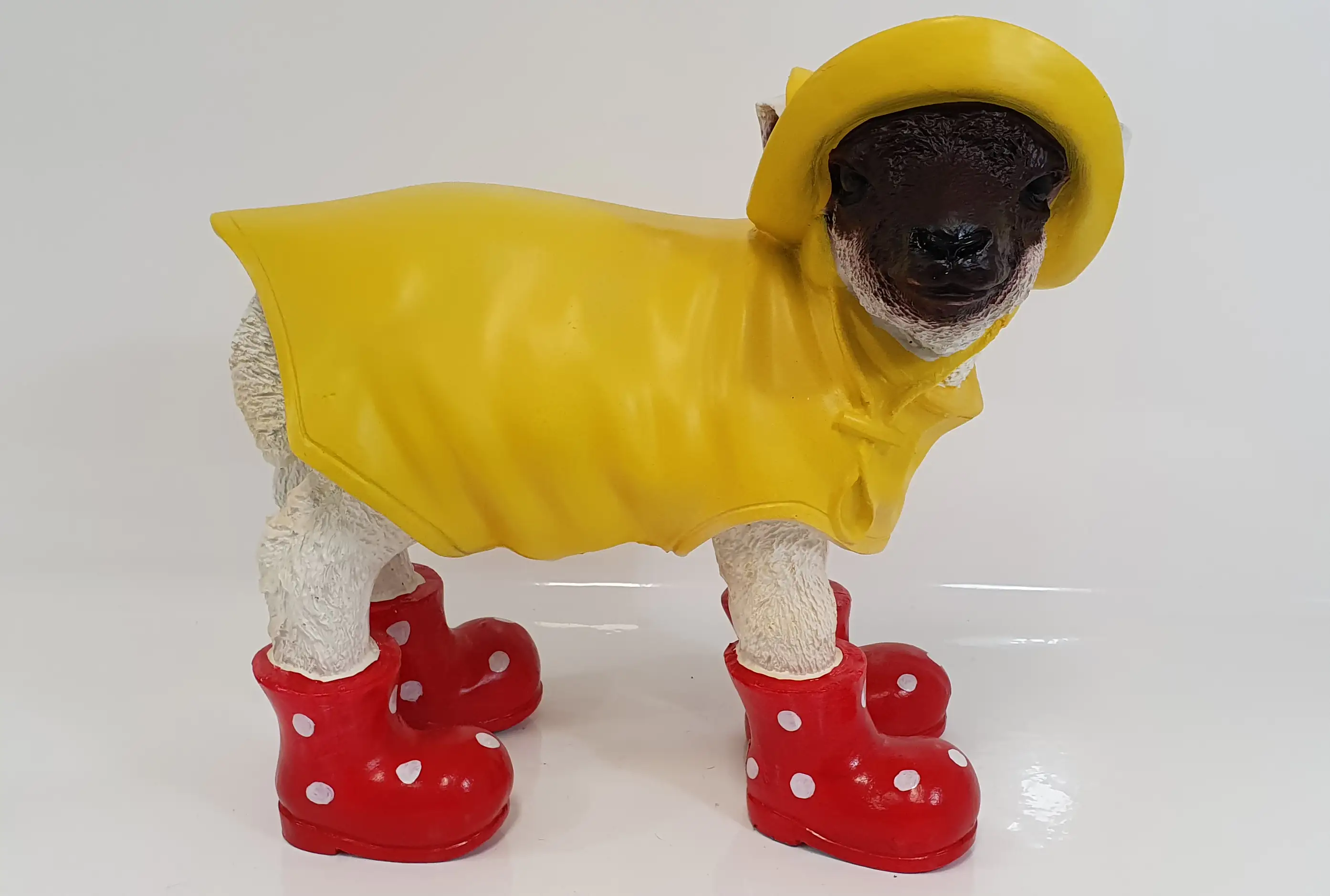 Dekofigur Lamm mit Mantel 45 x 42 x 29 cm