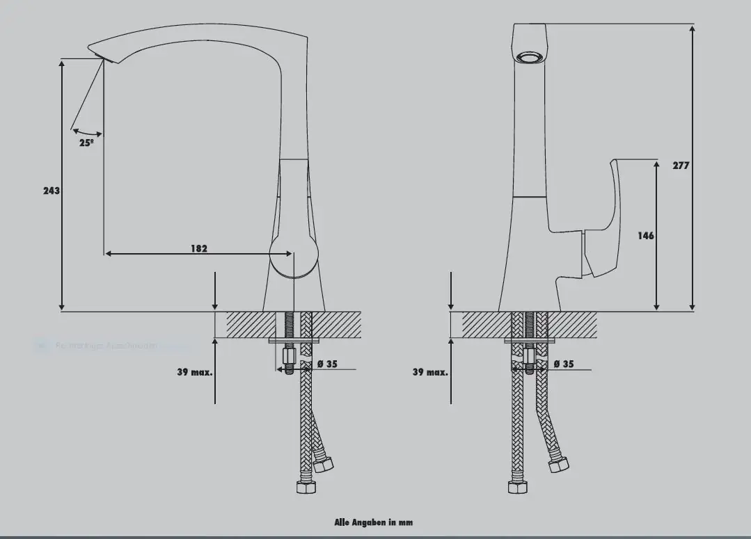 Primaster Küchenarmatur Lüneburg verchromt Primaster Küchenarmatur Lüneburg verchromt
