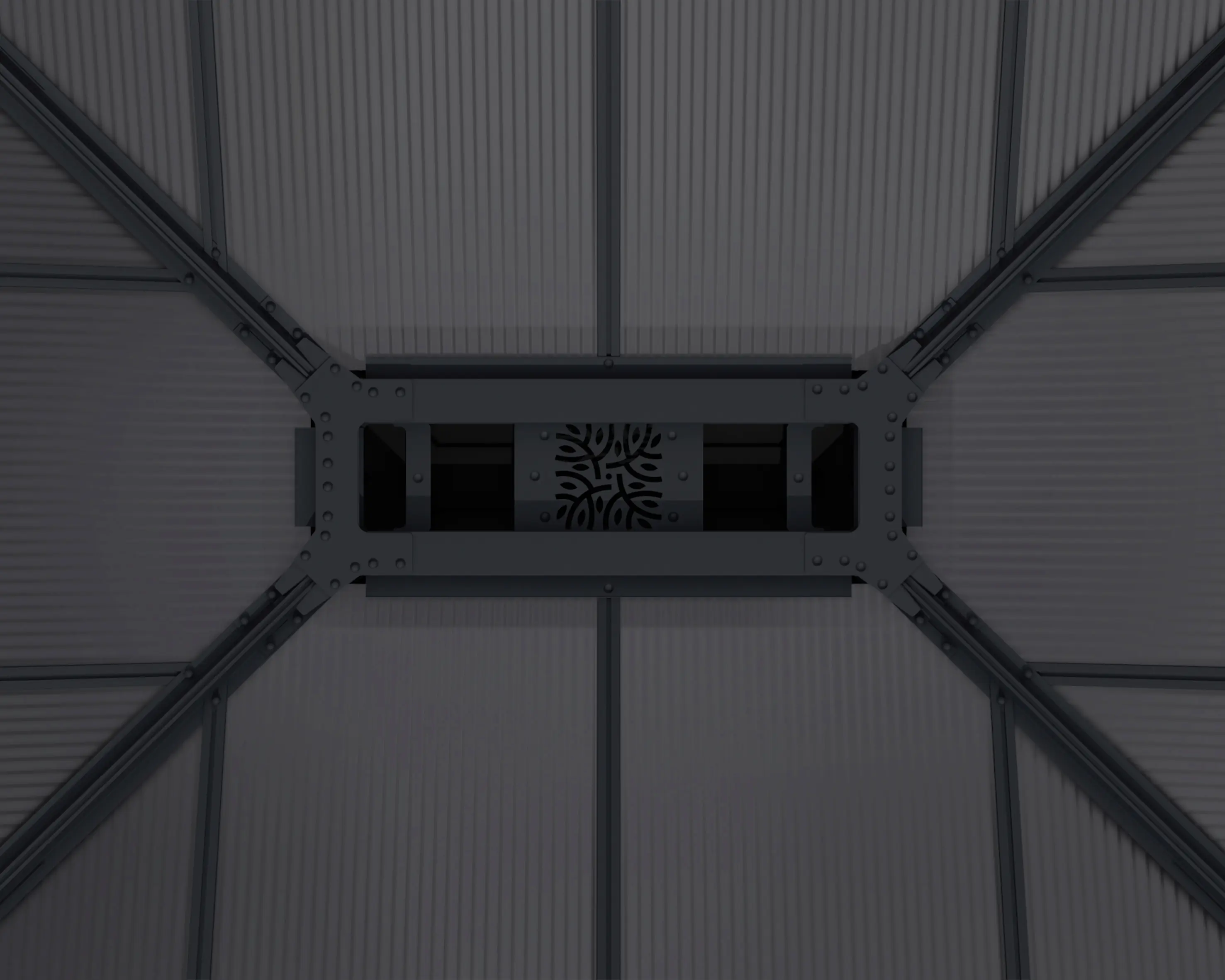 Canopia Pavillon Dallas 425 x 426 cm Aluminium anthrazit