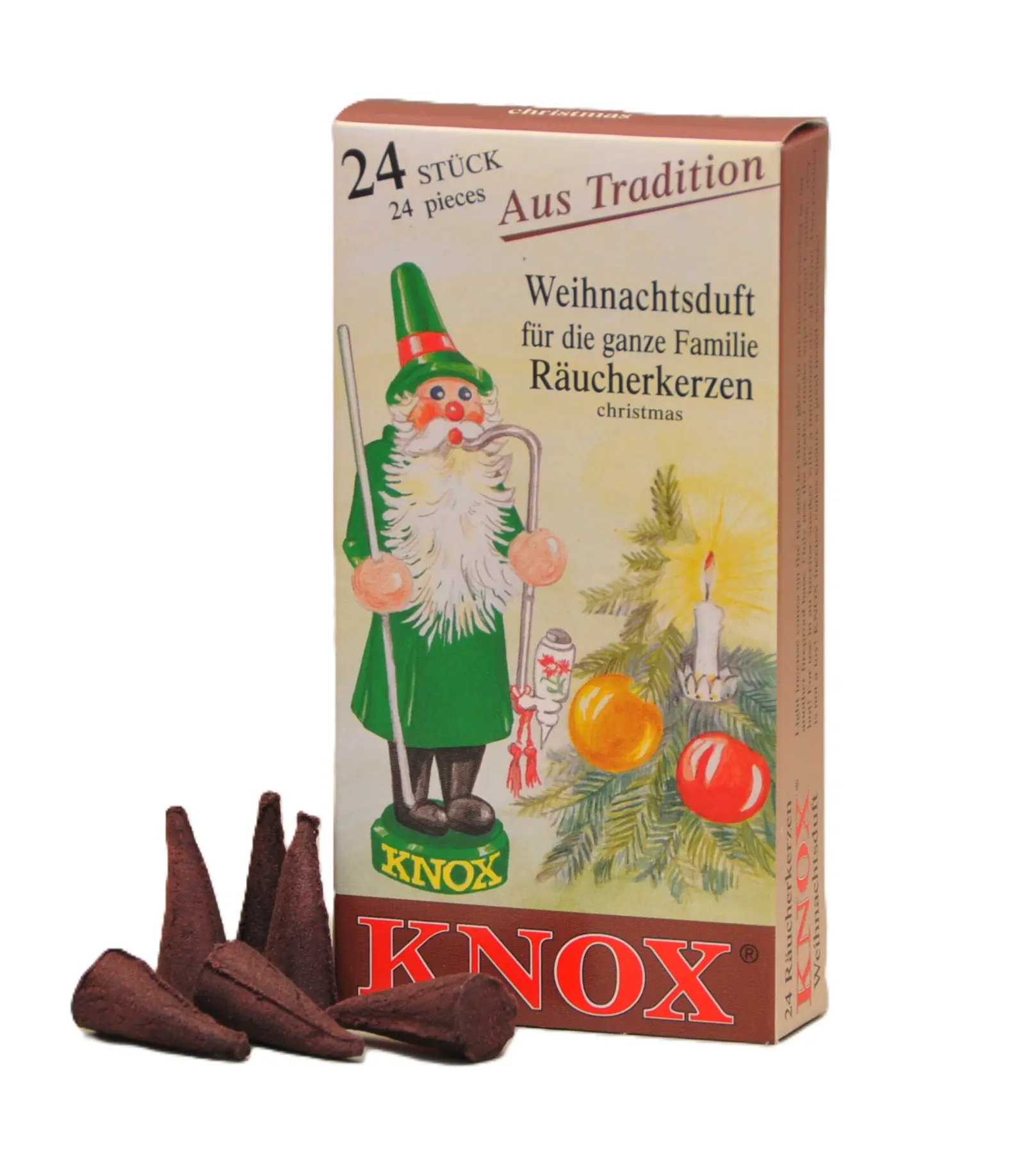 Knox Räucherkerzen - Weihnachtsduft 24 Stück