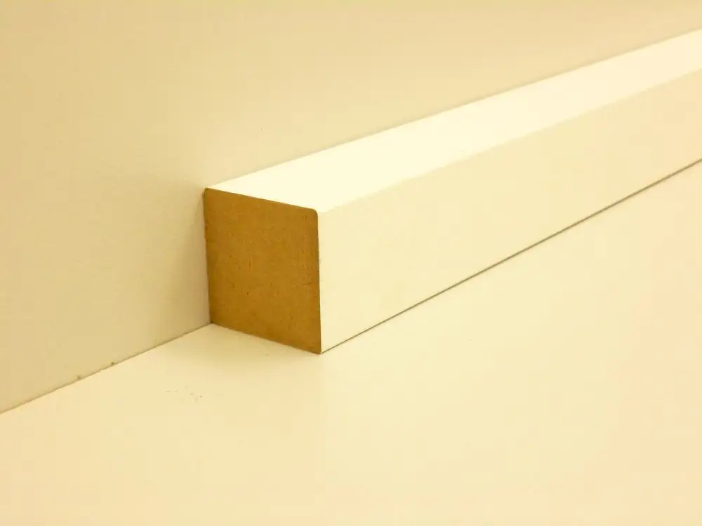 B.S. Bauprogramm Quadratleiste 200 cm 30 x 30 mm weiß