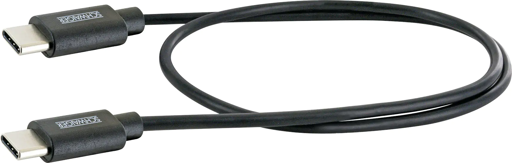 Schwaiger Sync und Ladekabel 0,5 m USB Type C, schwarz