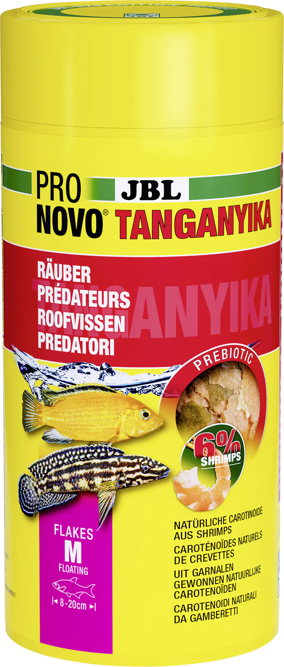 JBL Fischfutter Pronovo Tanganyika Flakes M Fischfutterflocken 1000 ml