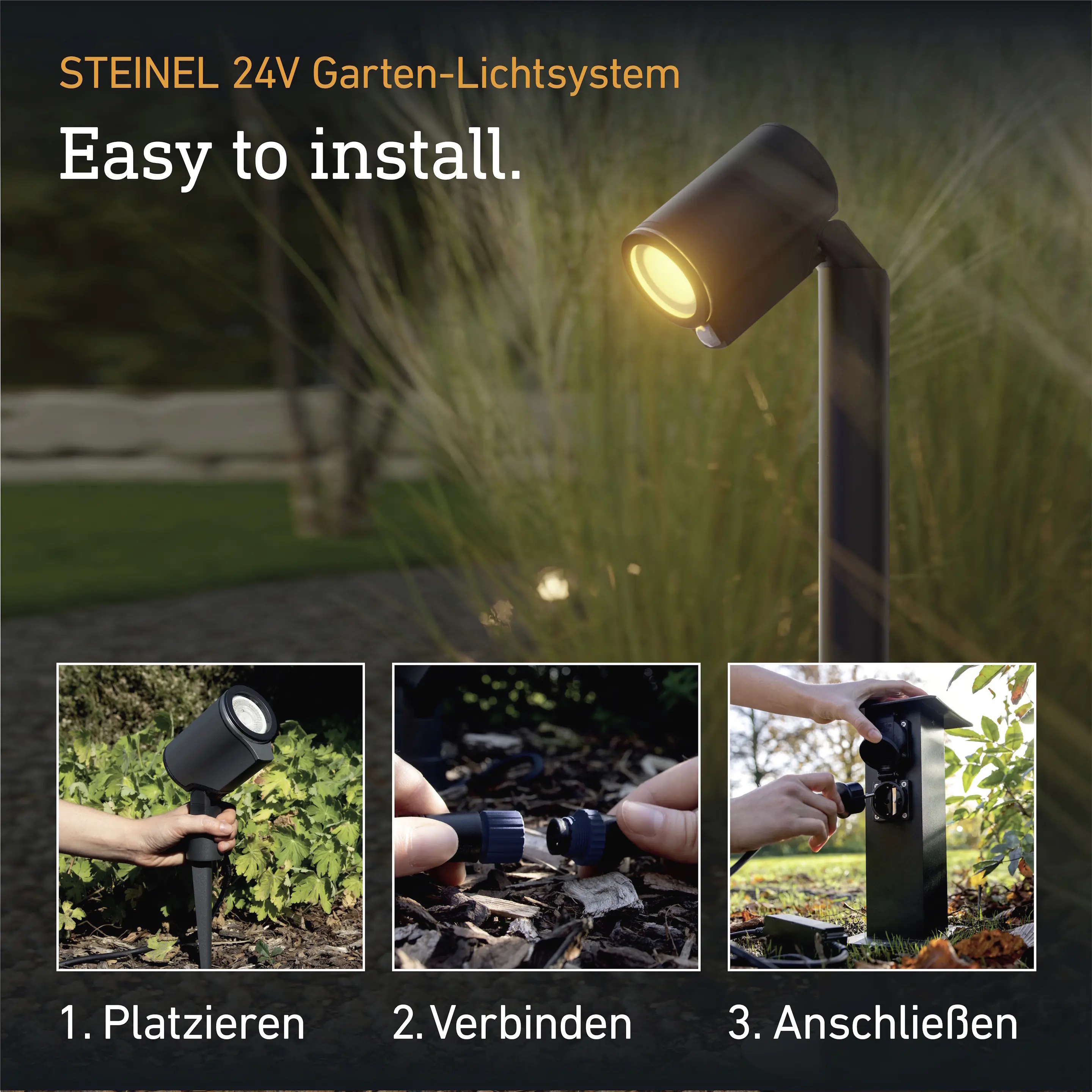 Steinel LED Wegeleuchte Spot Way 24V warmweiß-neutralweiß anthrazit