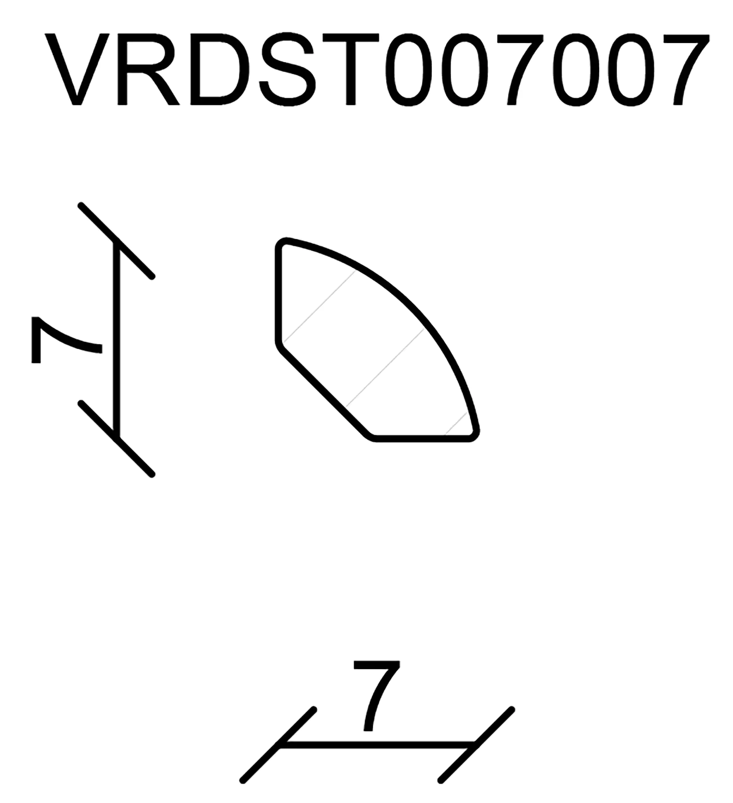 FN Neuhofer Viertelrundstab 100 cm 7 x 7 mm Fichte/Kiefer