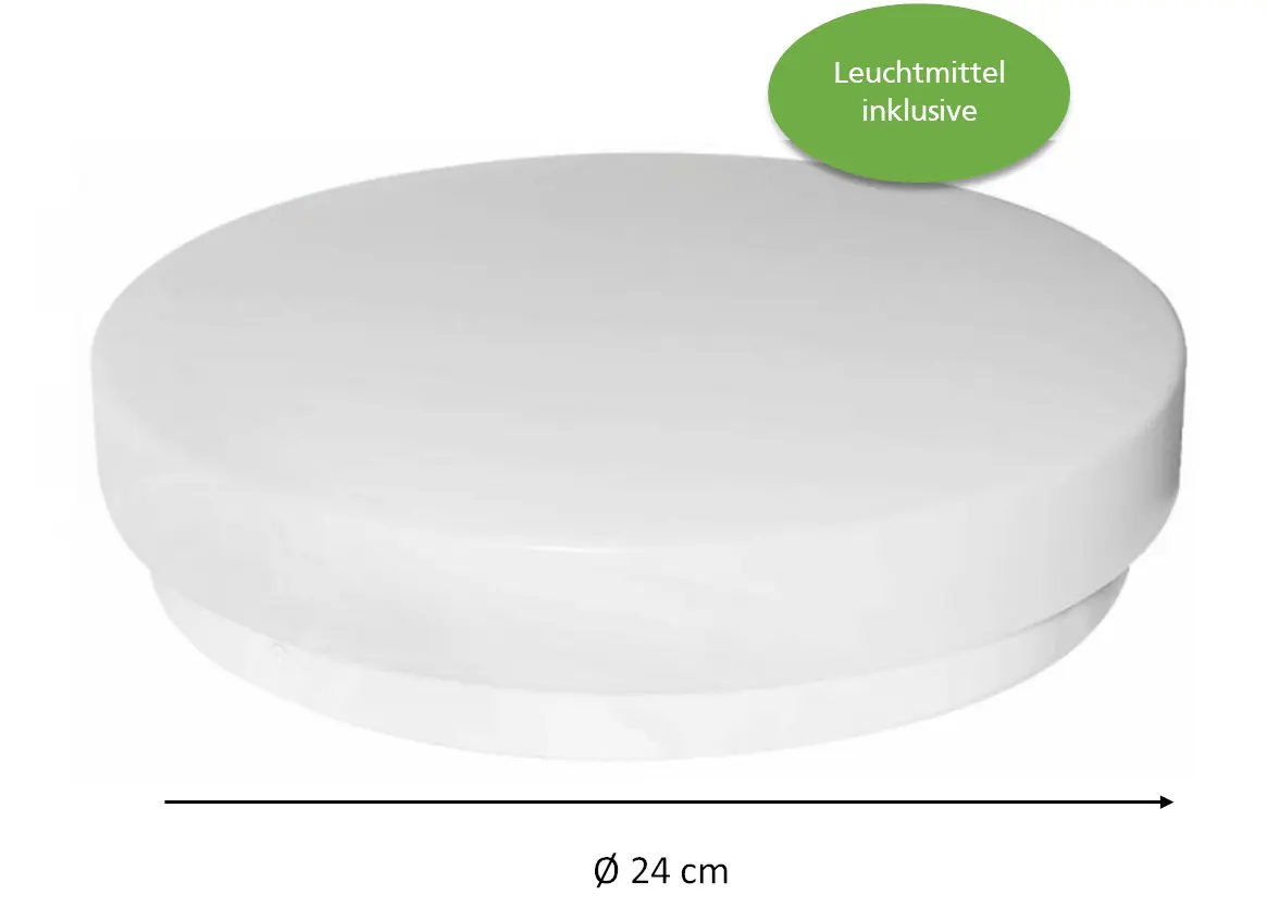 Primaster LED Deckenleuchte Boston 24 x 6 cm weiß 