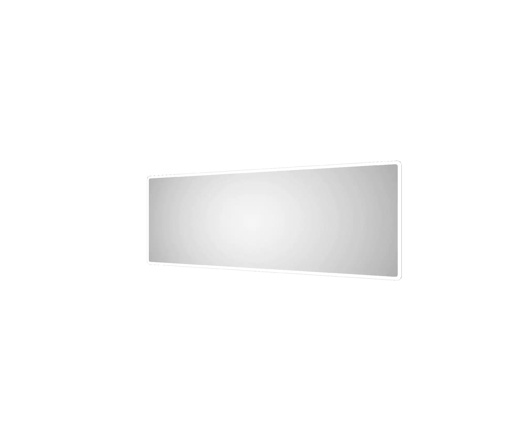 DSK LED Lichtspiegel Silver Luna 180 x 70 cm