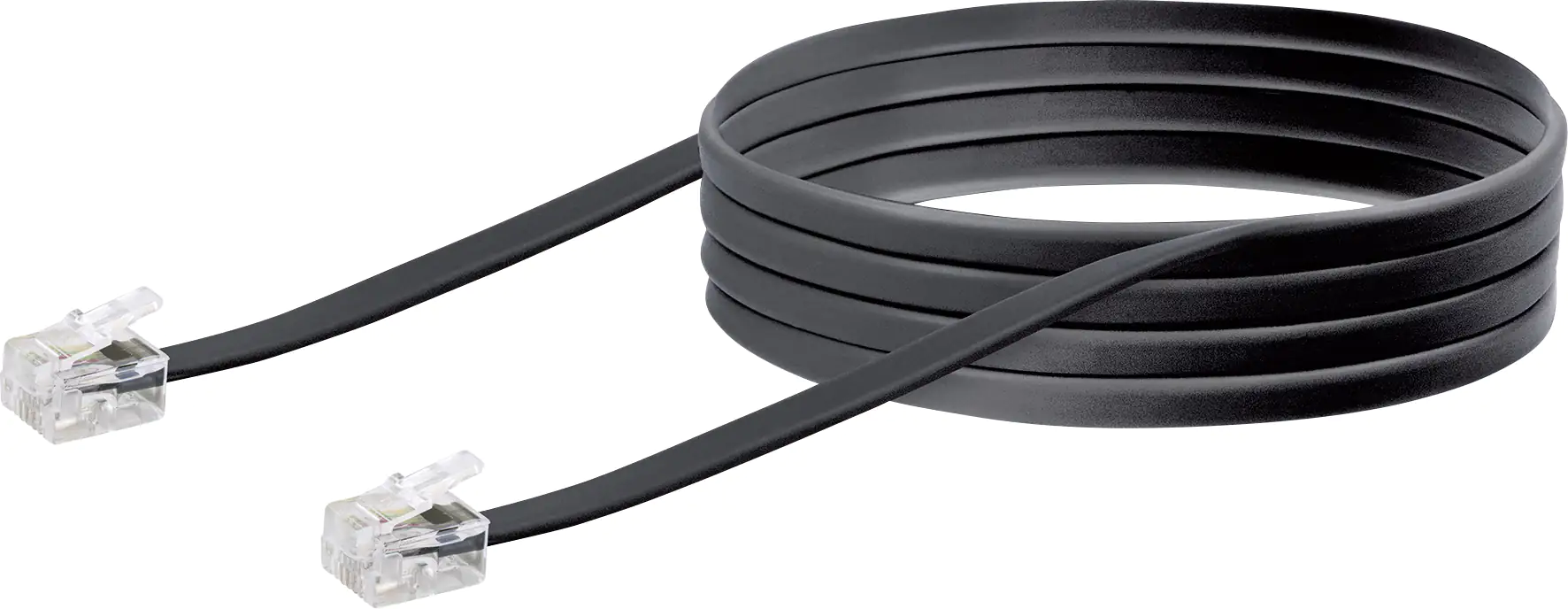 Schwaiger Telefon Anschlusskabel 6 m TAL6331 schwarz, RJ11 TAE Schwaiger Telefon Anschlusskabel 6 m TAL6331 schwarz, RJ11 TAE