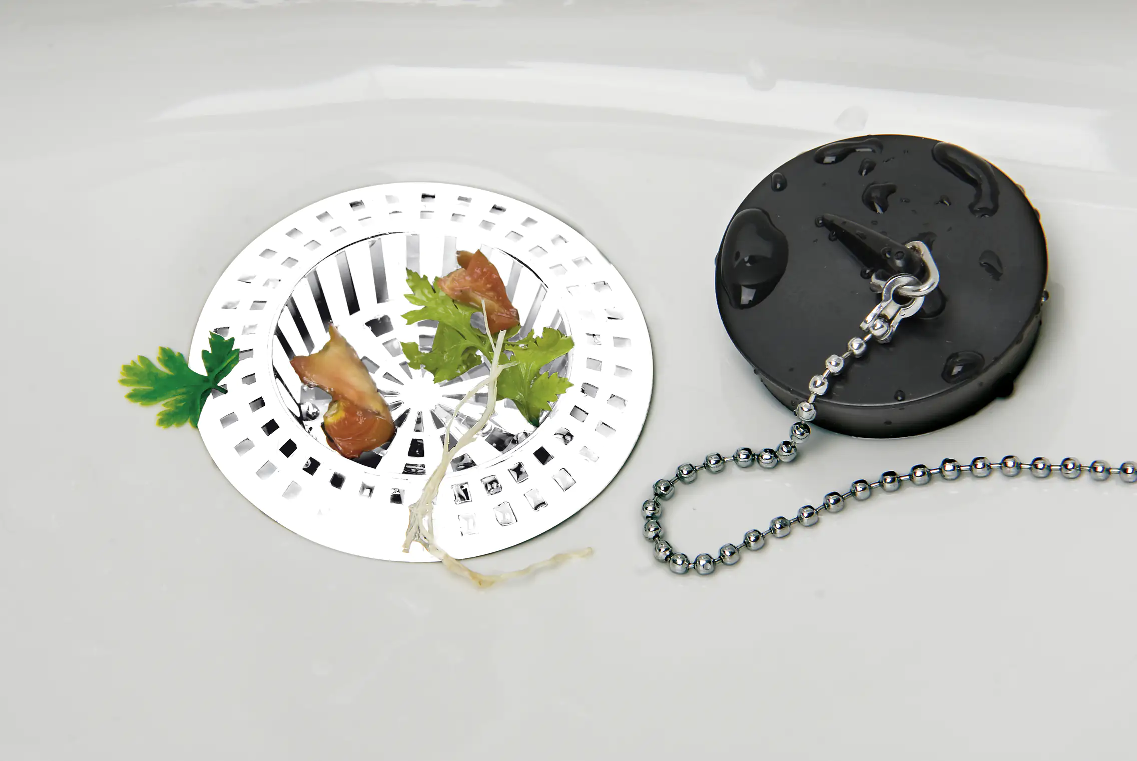 Wenko Abfluss-Sieb Set weiß