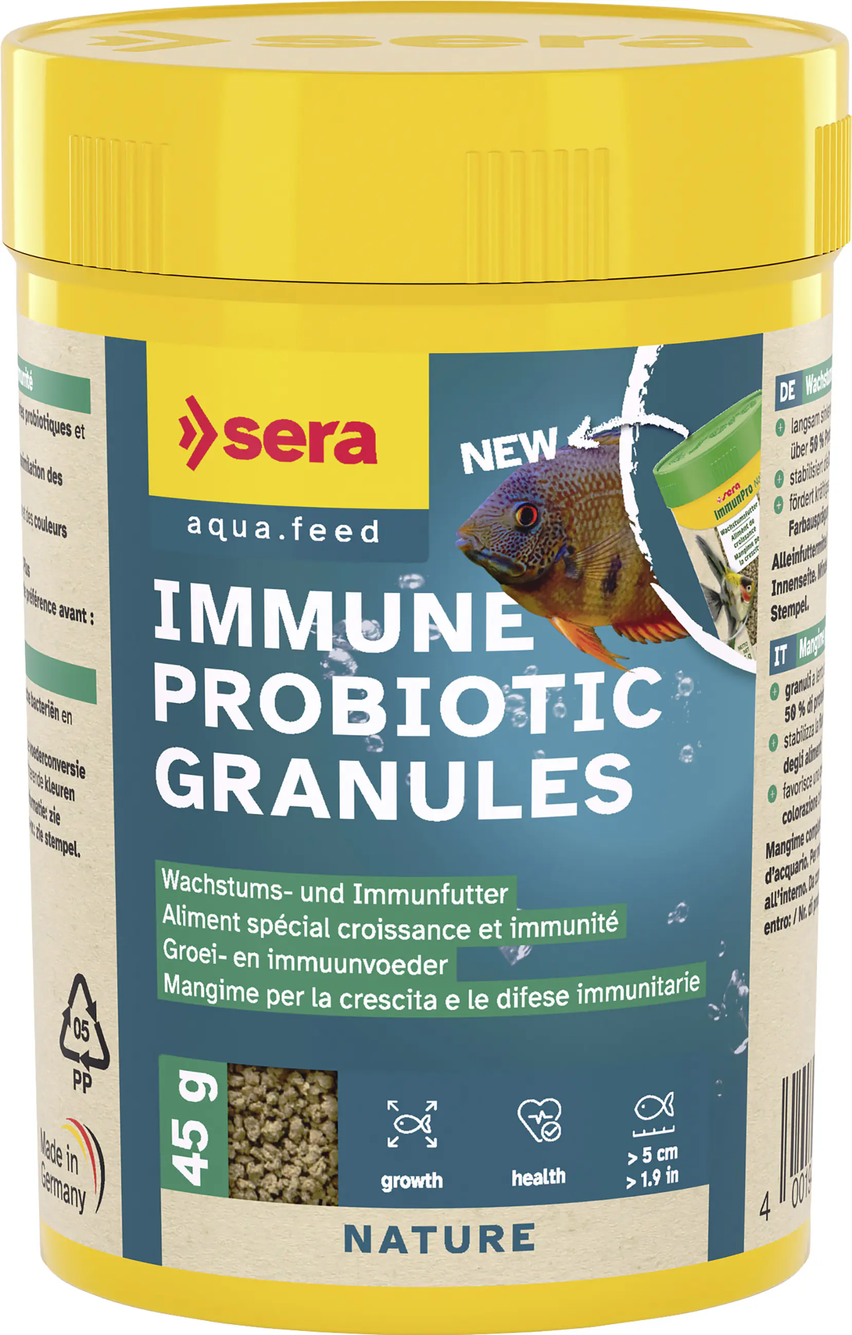 Sera Fischfutter Wachstumsfutter Immune Probiotic Granules 100 ml