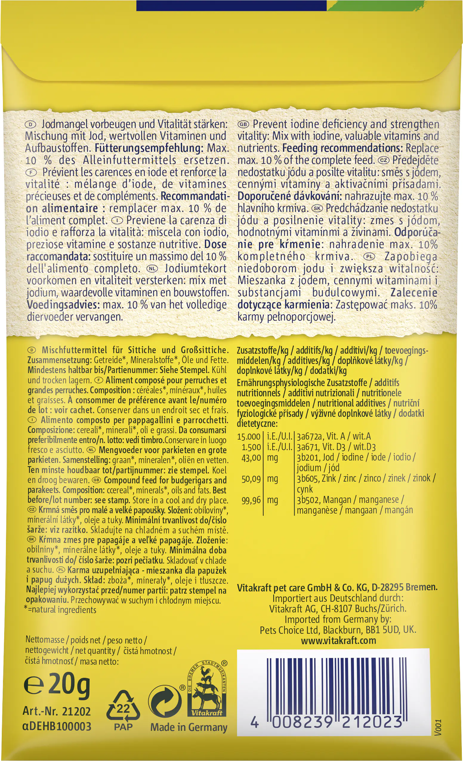 Vitakraft Jod Rapid 20 g Vitakraft Jod Rapid 20 g