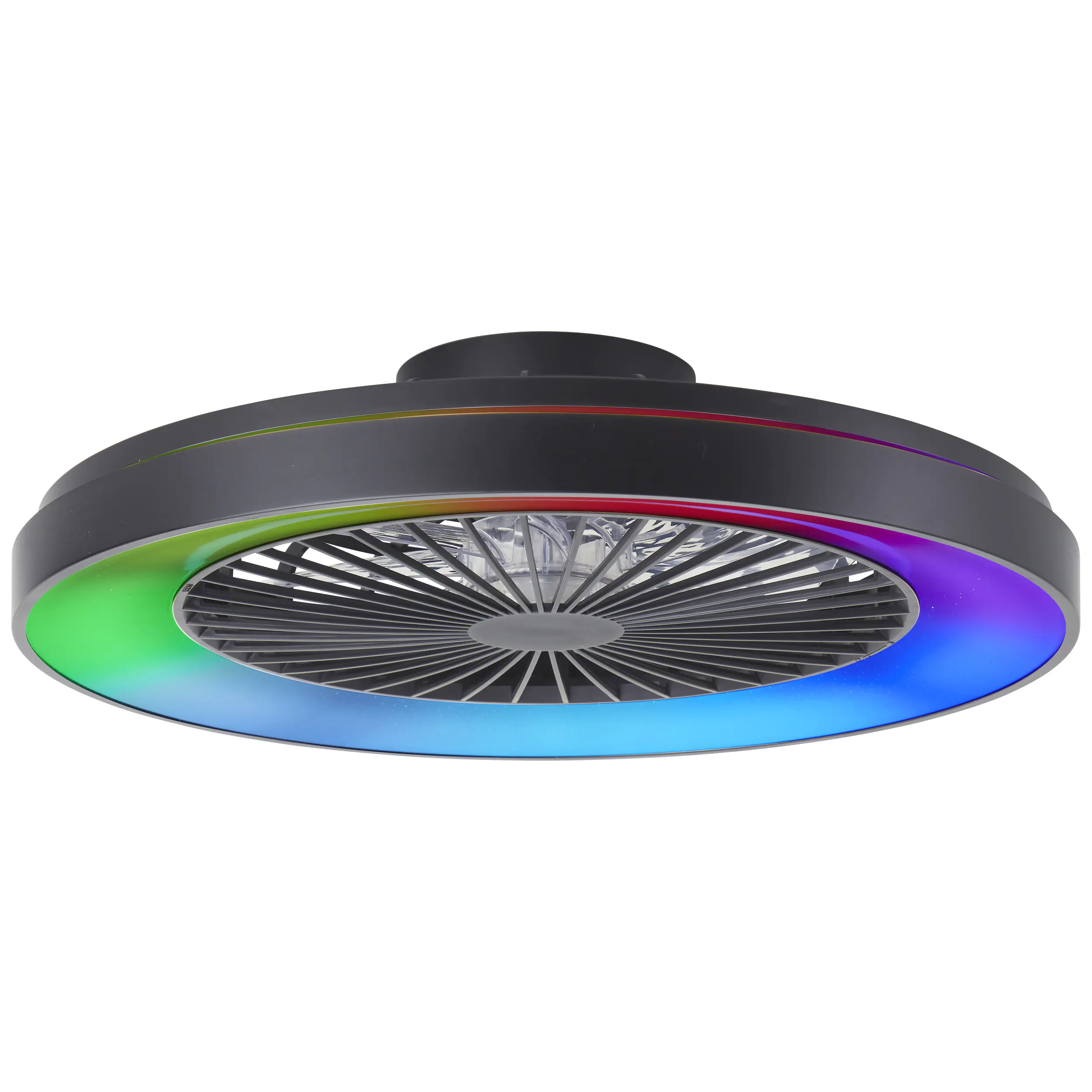 Brilliant LED Deckenleuchte mit Ventilator Mazzaro Ø 58 cm 55 W schwarz Brilliant LED Deckenleuchte mit Ventilator Mazzaro Ø 58 cm 55 W schwarz