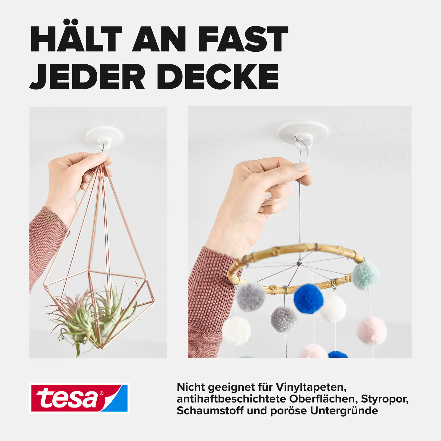 tesa Deckenhaken Traglast 0,5 kg
