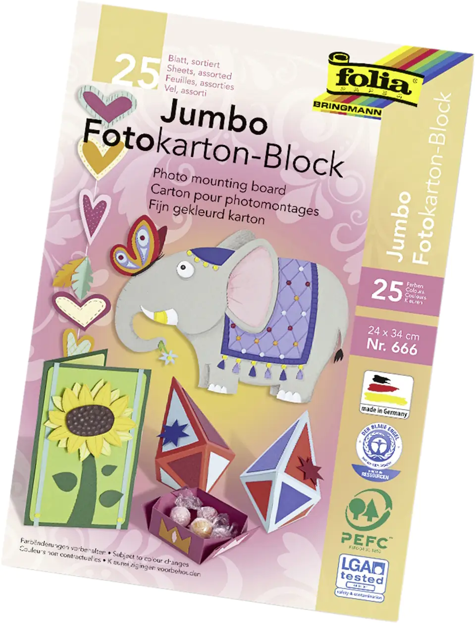 Glorex Fotokarton 300g/m² sortiert 24 x 34 cm, 25 Blatt