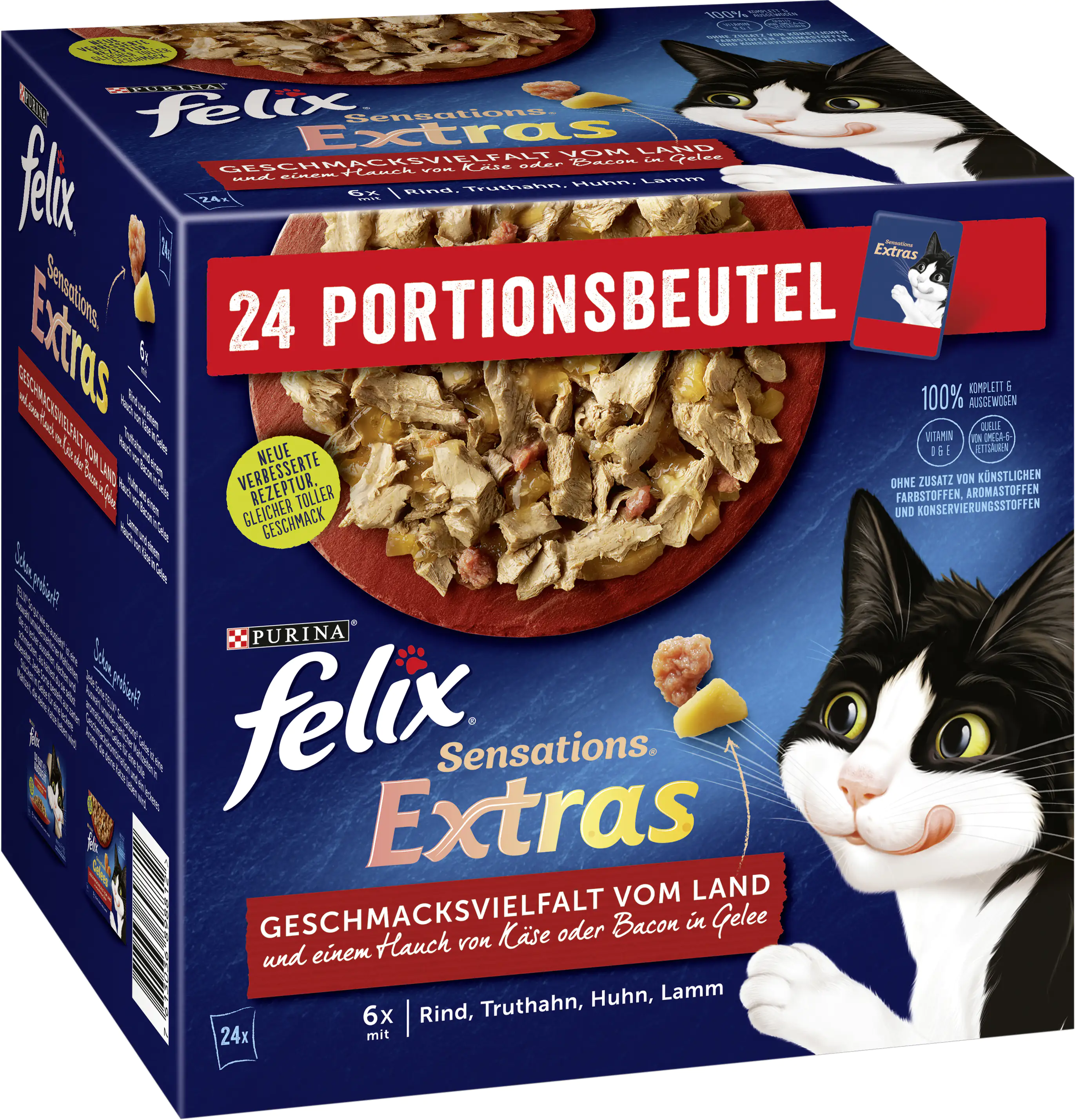 Felix Sensations Extras Geschmacksvielfalt vom Land 24x 85g