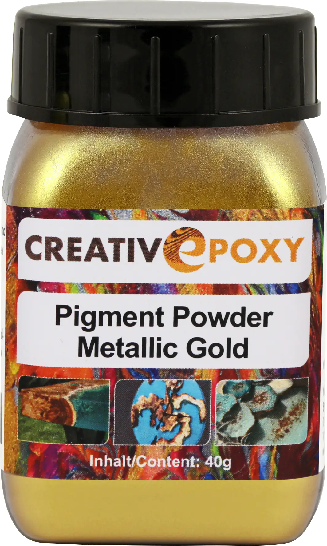 Pigment Pulver Gold 40 g Metallic Effekt Pigment Pulver Gold 40 g Metallic Effekt