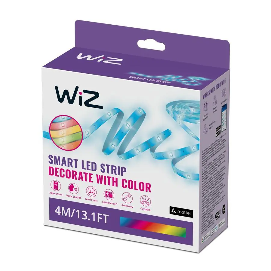 WiZ LED-Streifen RGB 4 m 6,5 W dimmbar