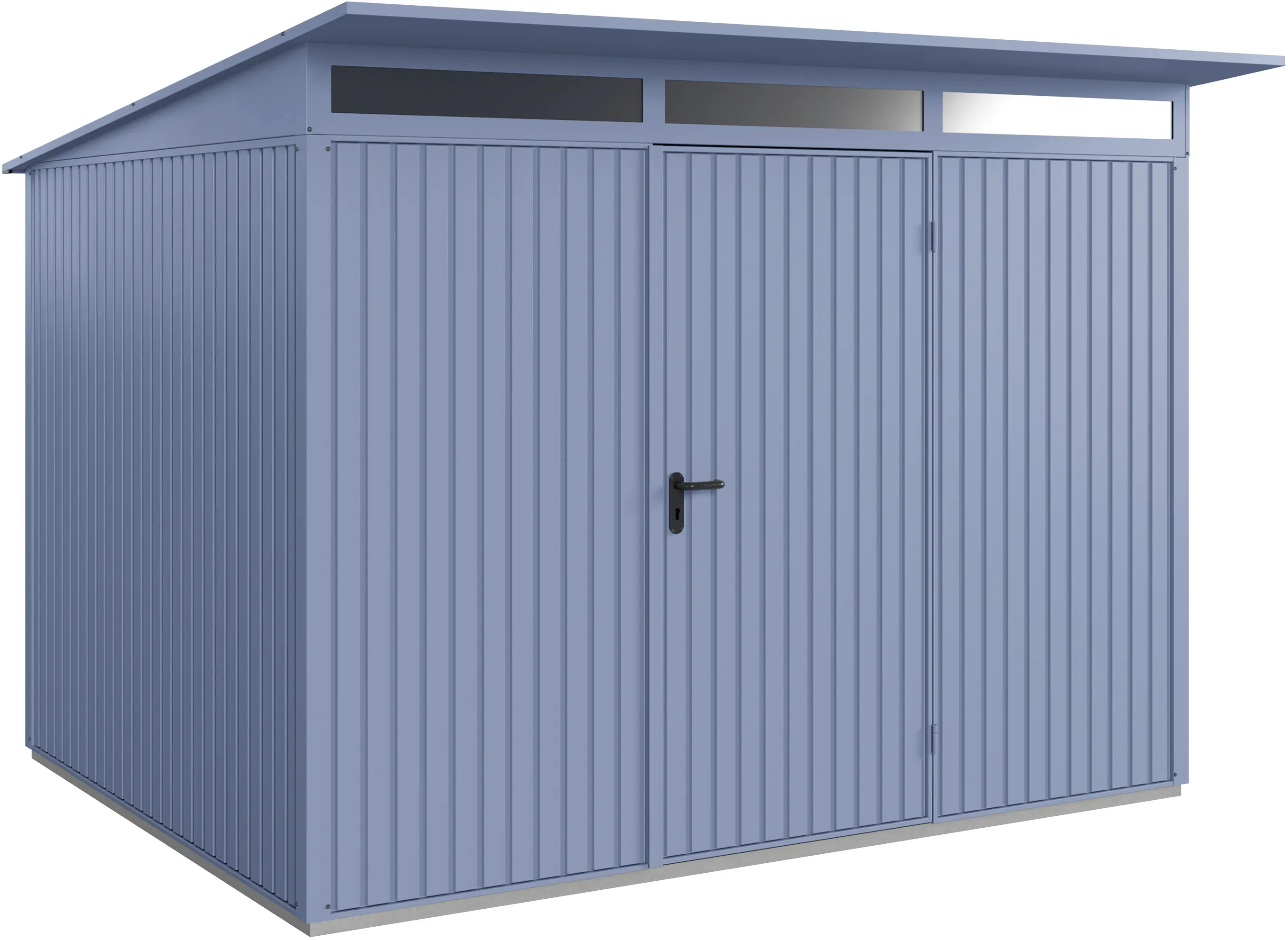 EcoStar Gerätehaus Trend-P Typ 3 312,7 x 283,4 x 232,3 cm taubenblau